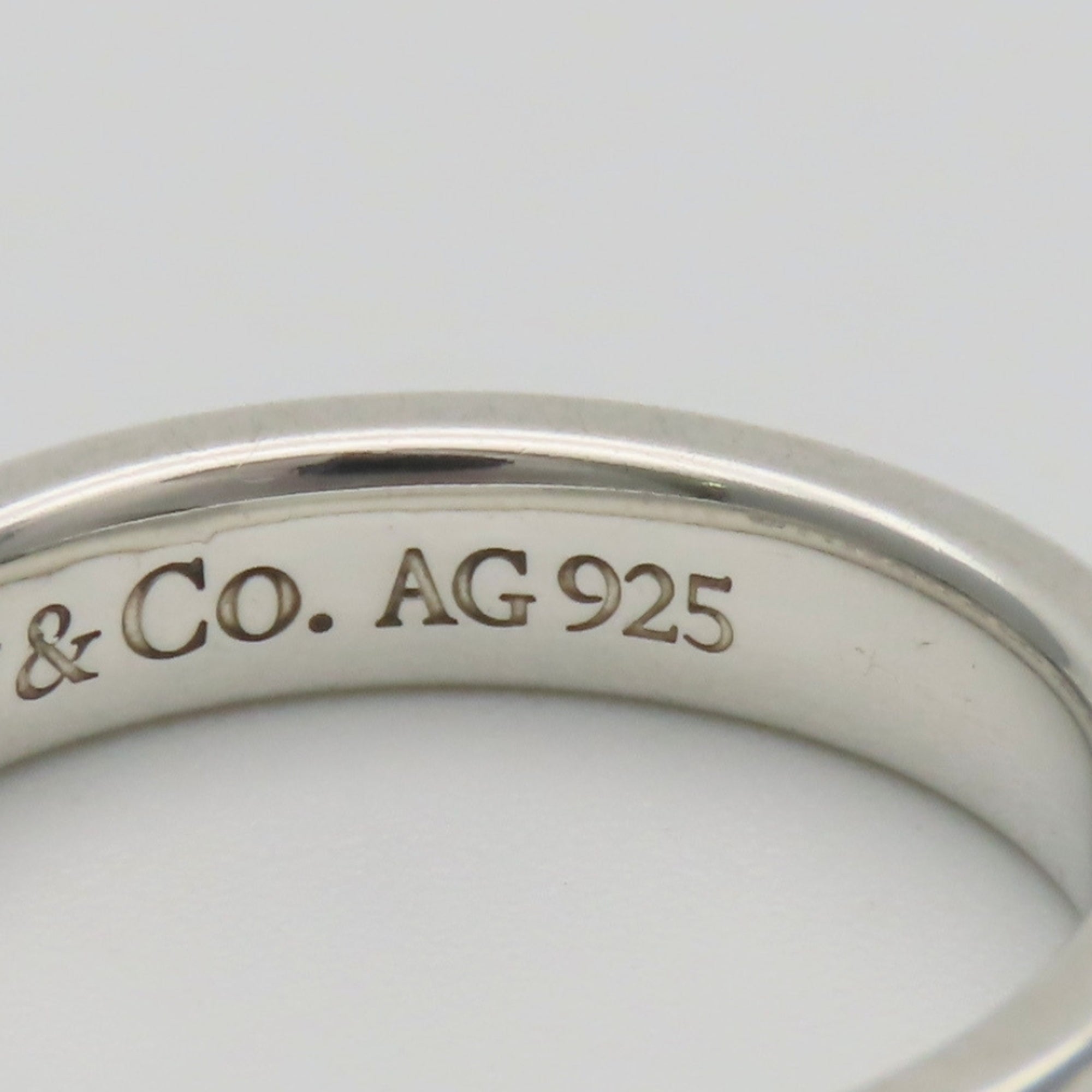Tiffany Silver Silver 925 Band Ring (Pre-Owned)
