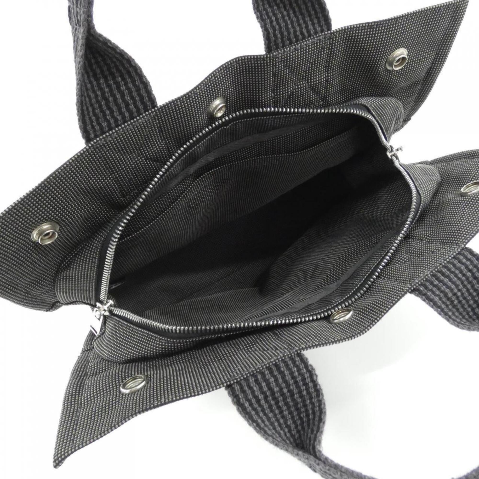 Hermes Black Canvas Handbag (Pre-Owned)