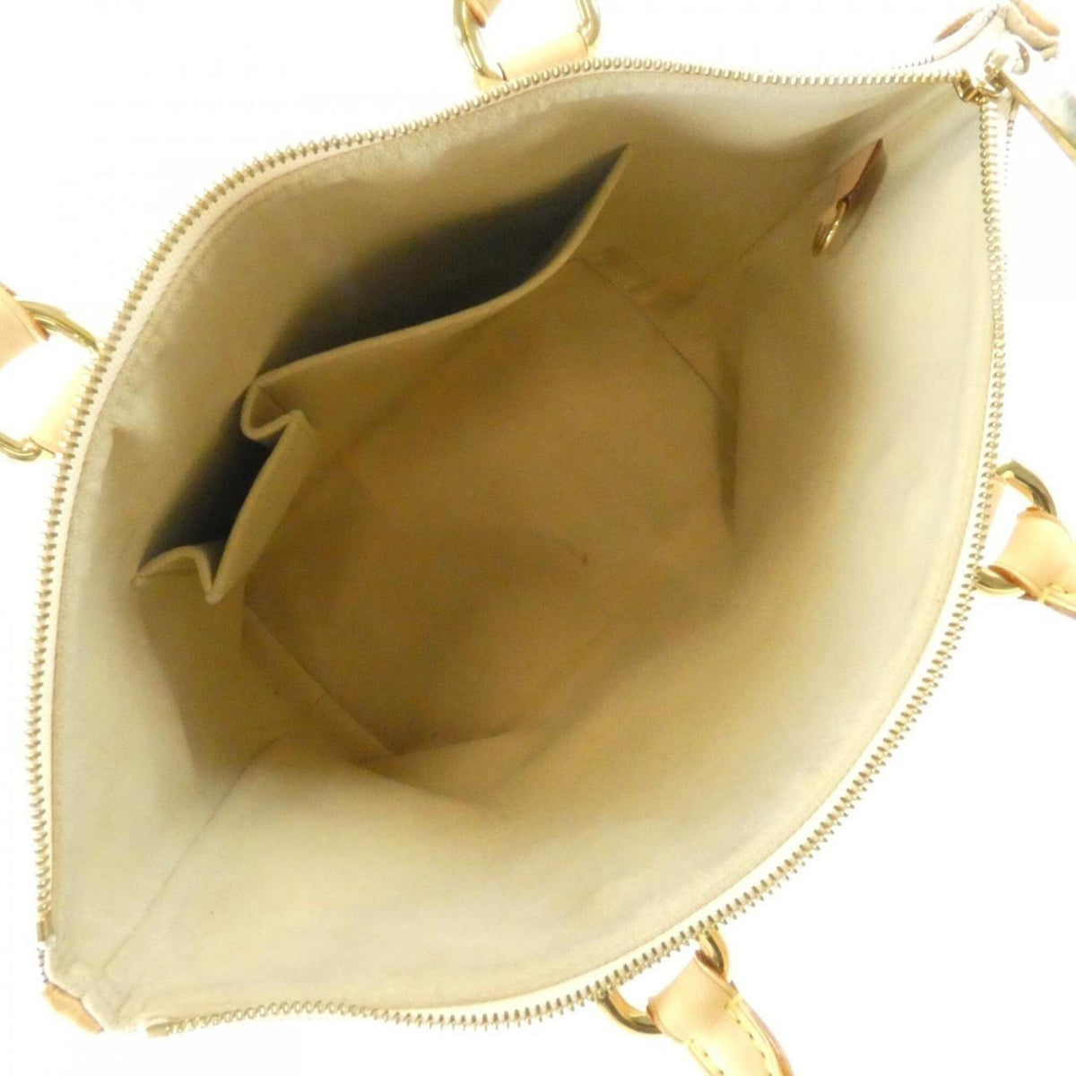 Louis Vuitton Azur White Coated Canvas Handbag (Pre-Owned)