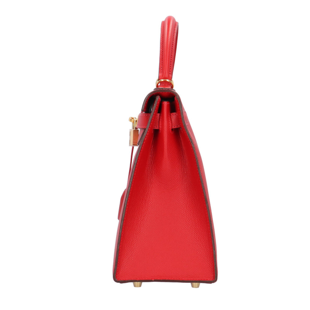 Hermes Red Color Rouge Casaque Epsom Leather Shoulder Bag (Pre-Owned)