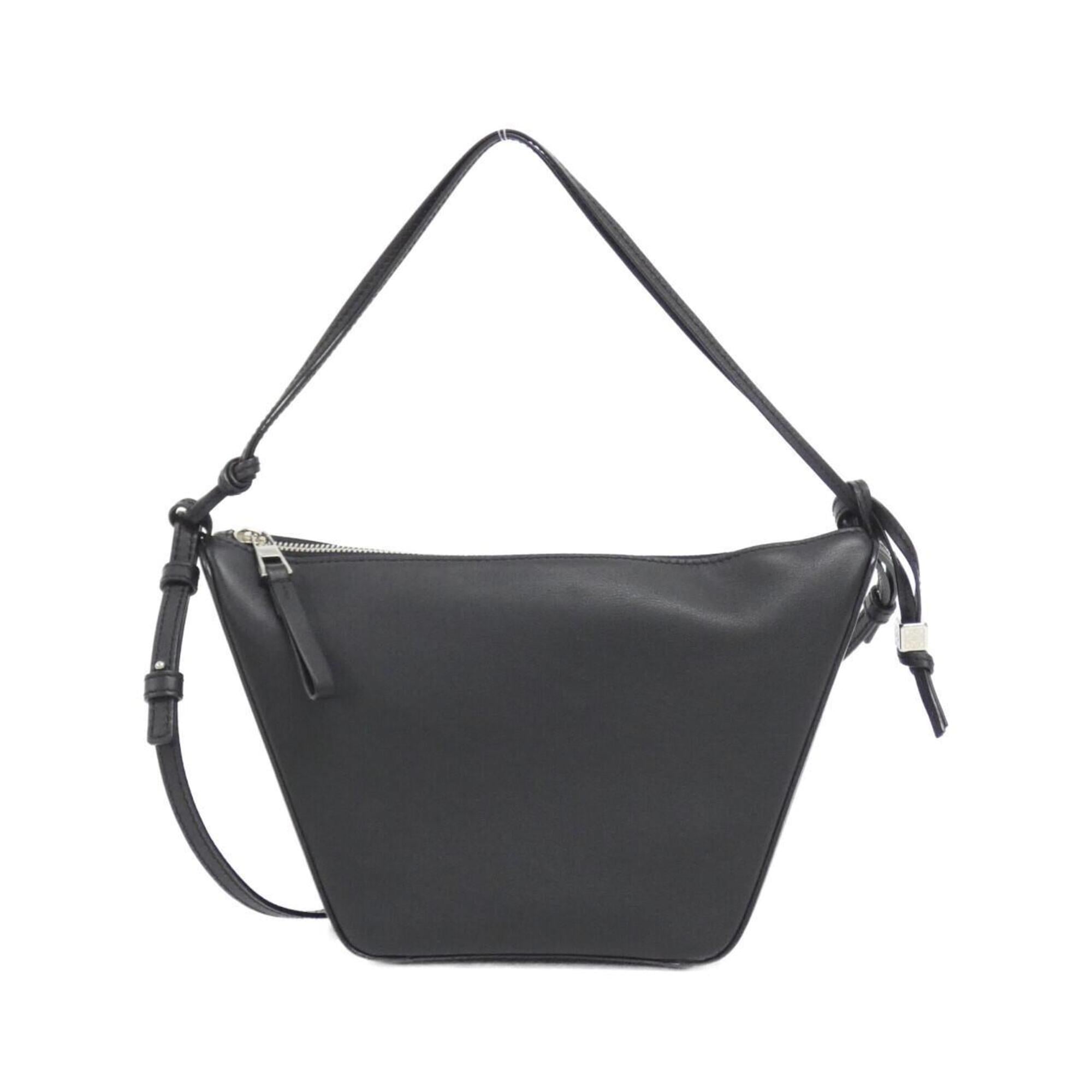 Loewe Black Leather Handbag Shoulder Bag (Pre-Owned)