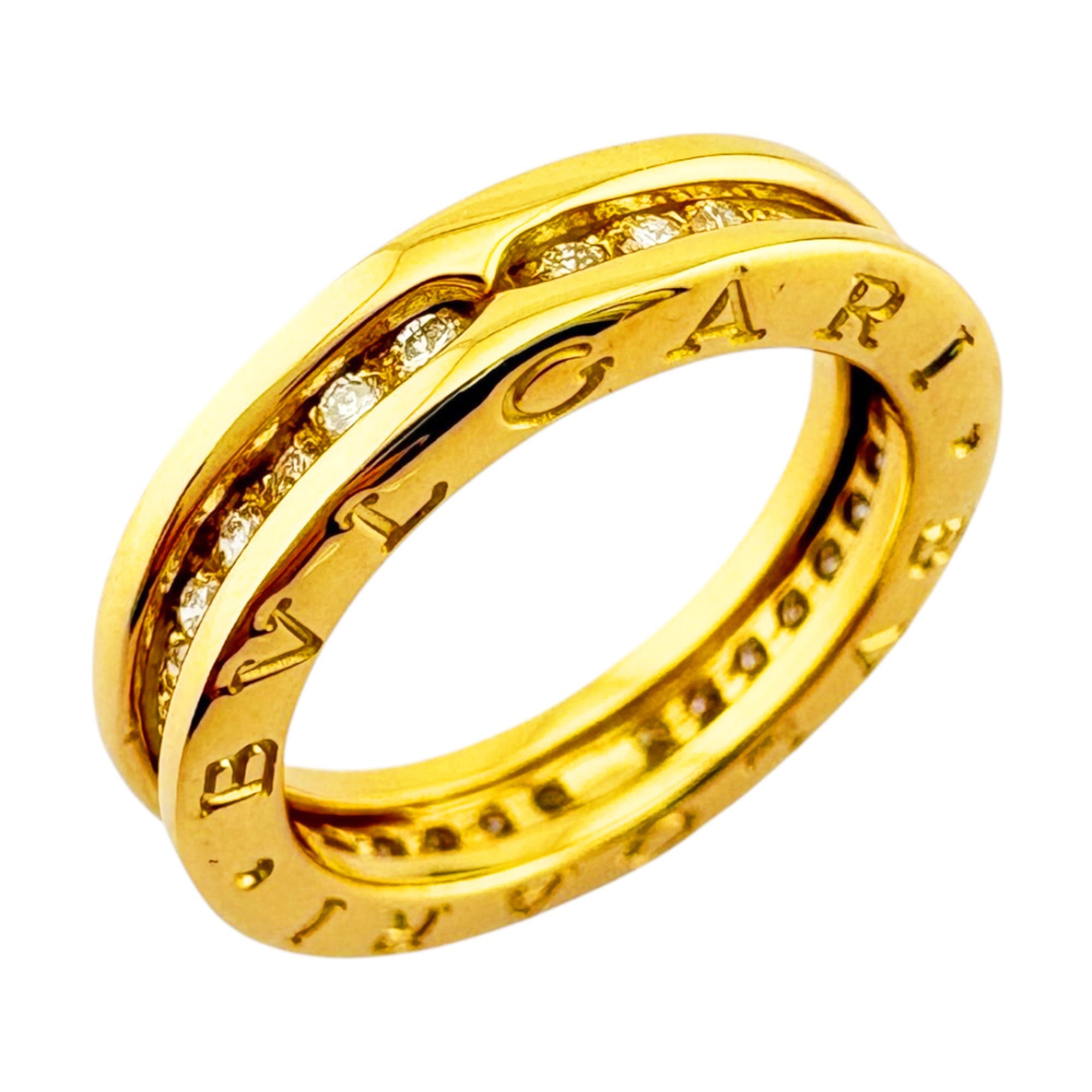 Bvlgari Gold Gold (18K) Band Ring (Pre-Owned)