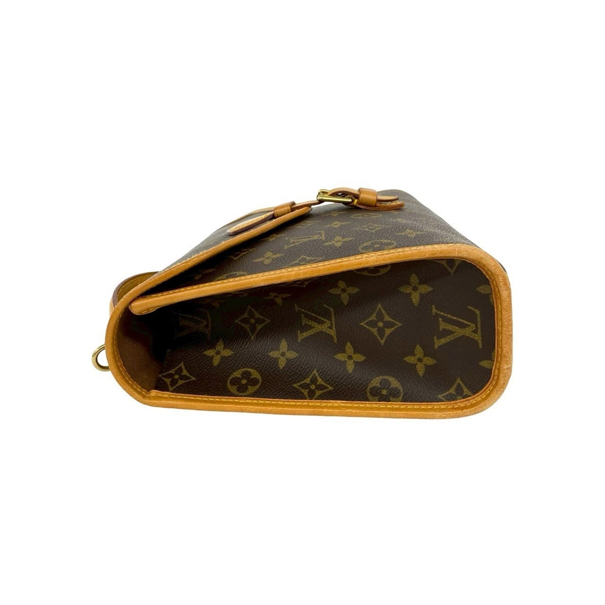 Louis Vuitton Brown Leather Pvc Handbag Shoulder Bag (Pre-Owned)