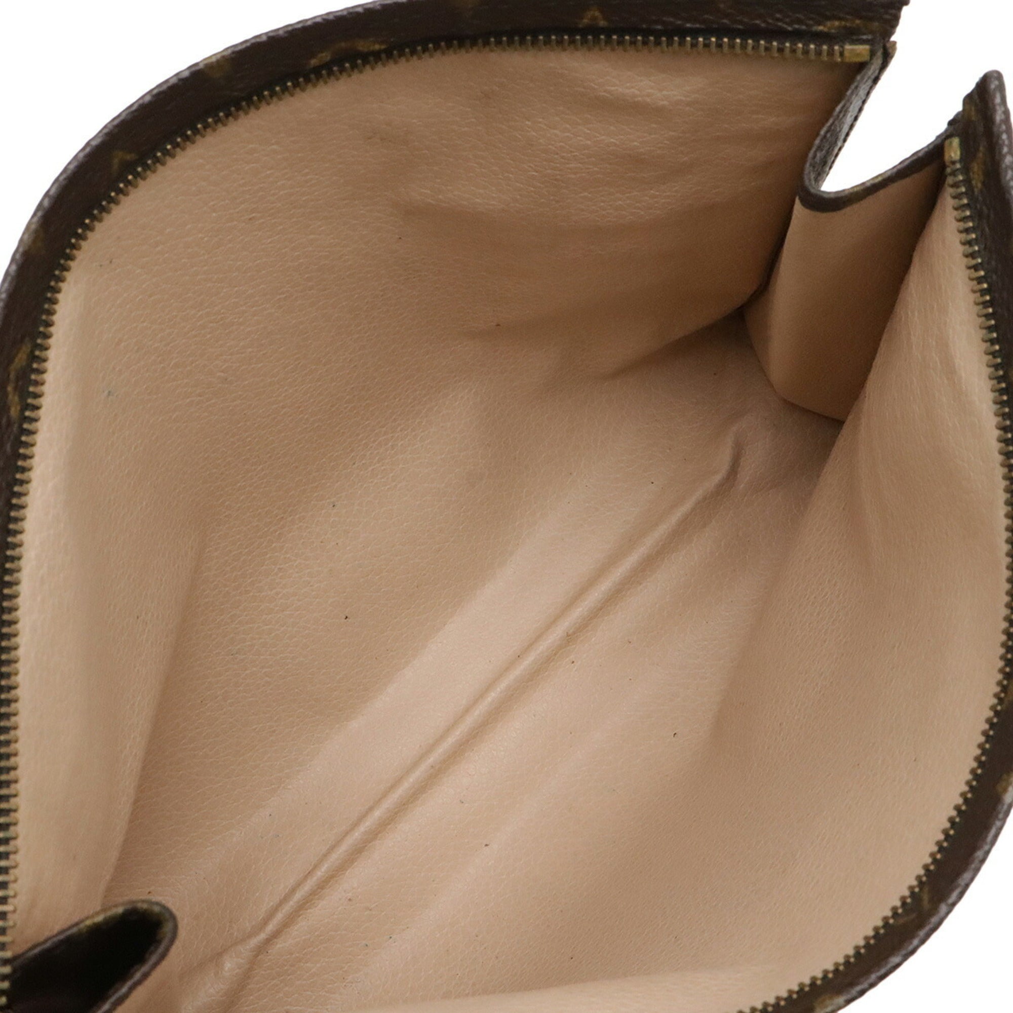 Louis Vuitton Brown Monogram Canvas Handbag Pouch (Pre-Owned)