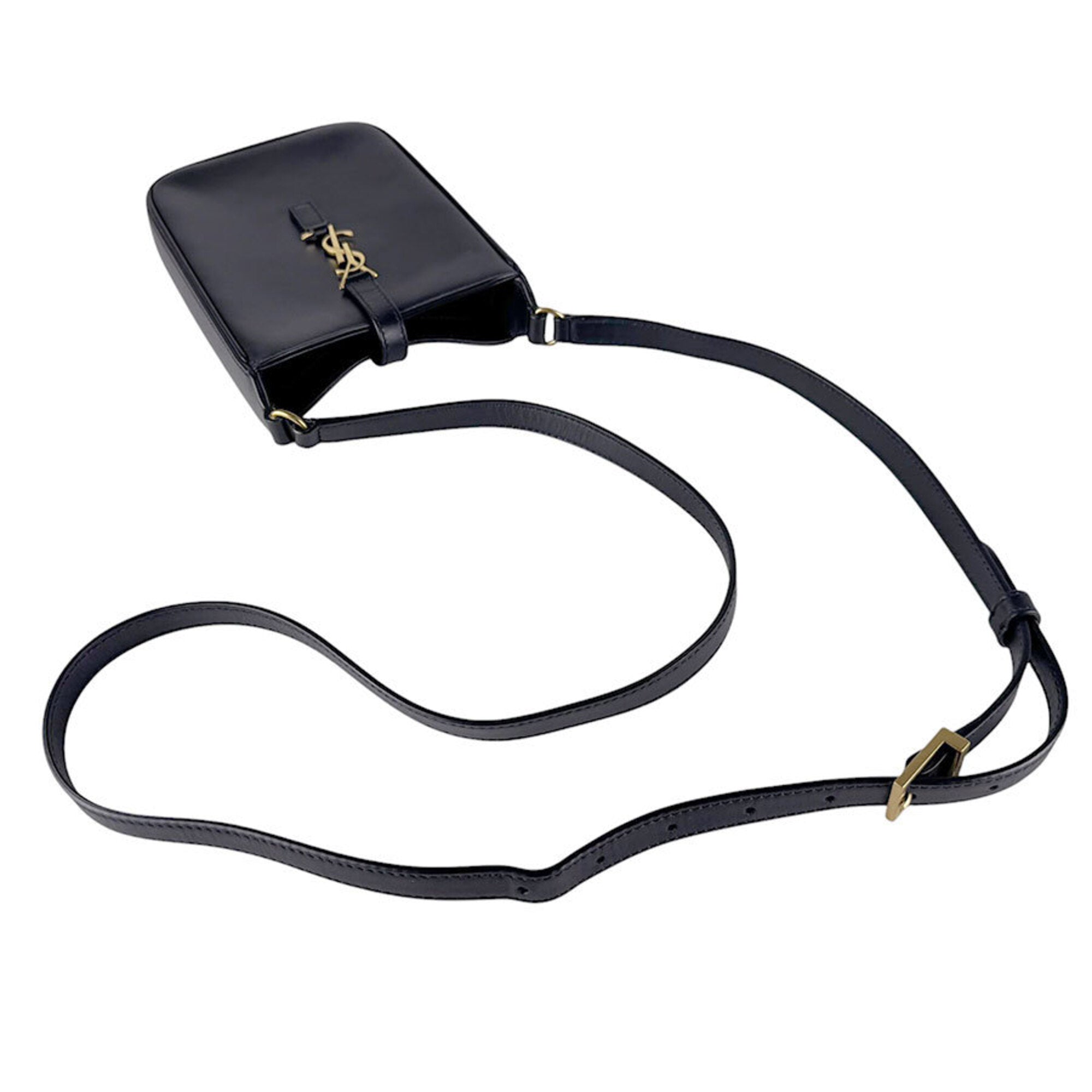 Saint Laurent Black Leather Shoulder Bag (Pre-Owned)