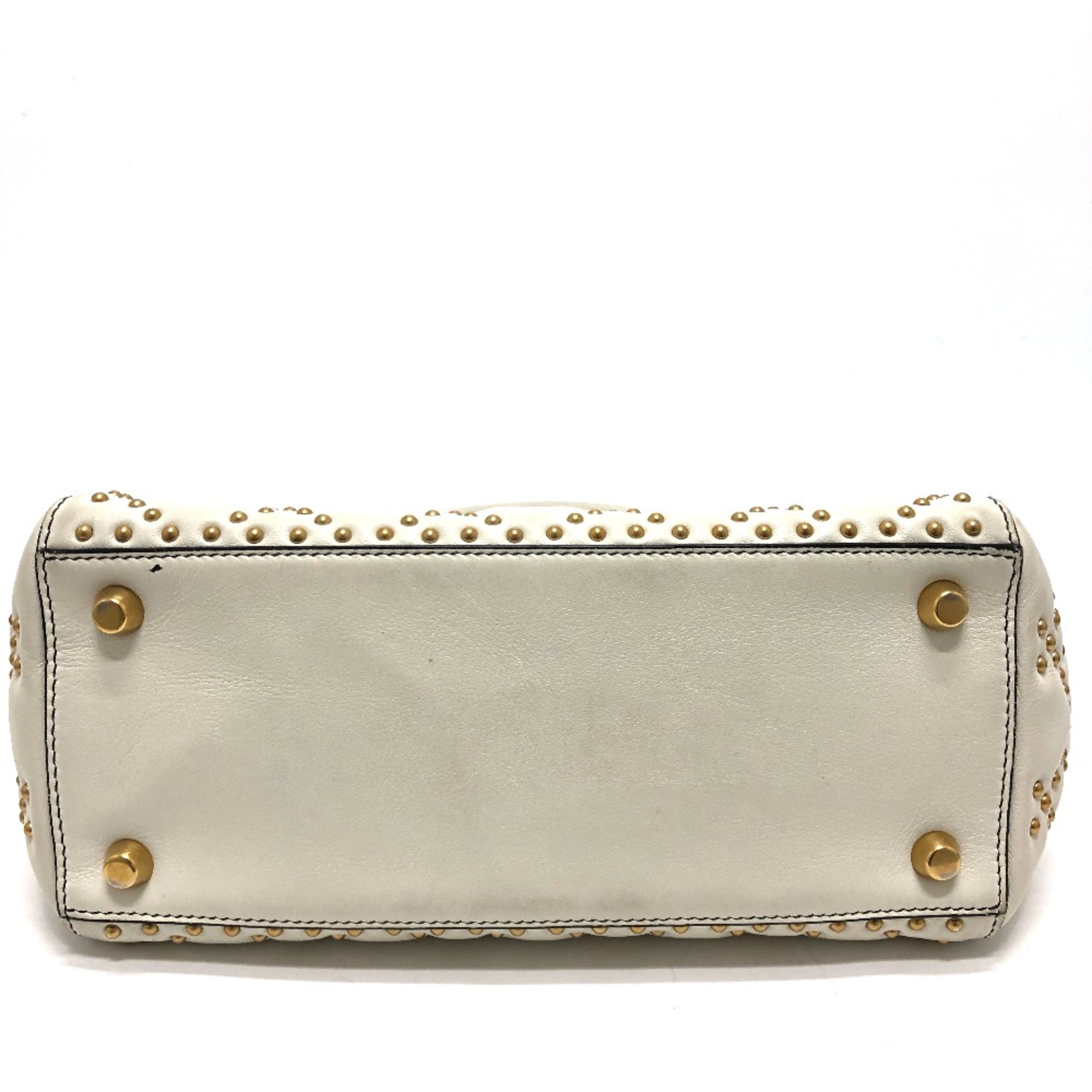 Christian Dior White Leather Handbag (Pre-Owned)