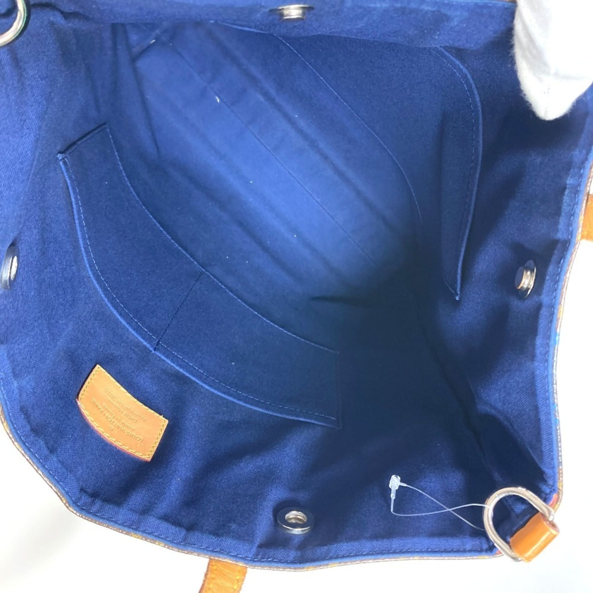 Louis Vuitton Blue Brown Monogram Monogram Shoulder Bag Tote Bag (Pre-Owned)