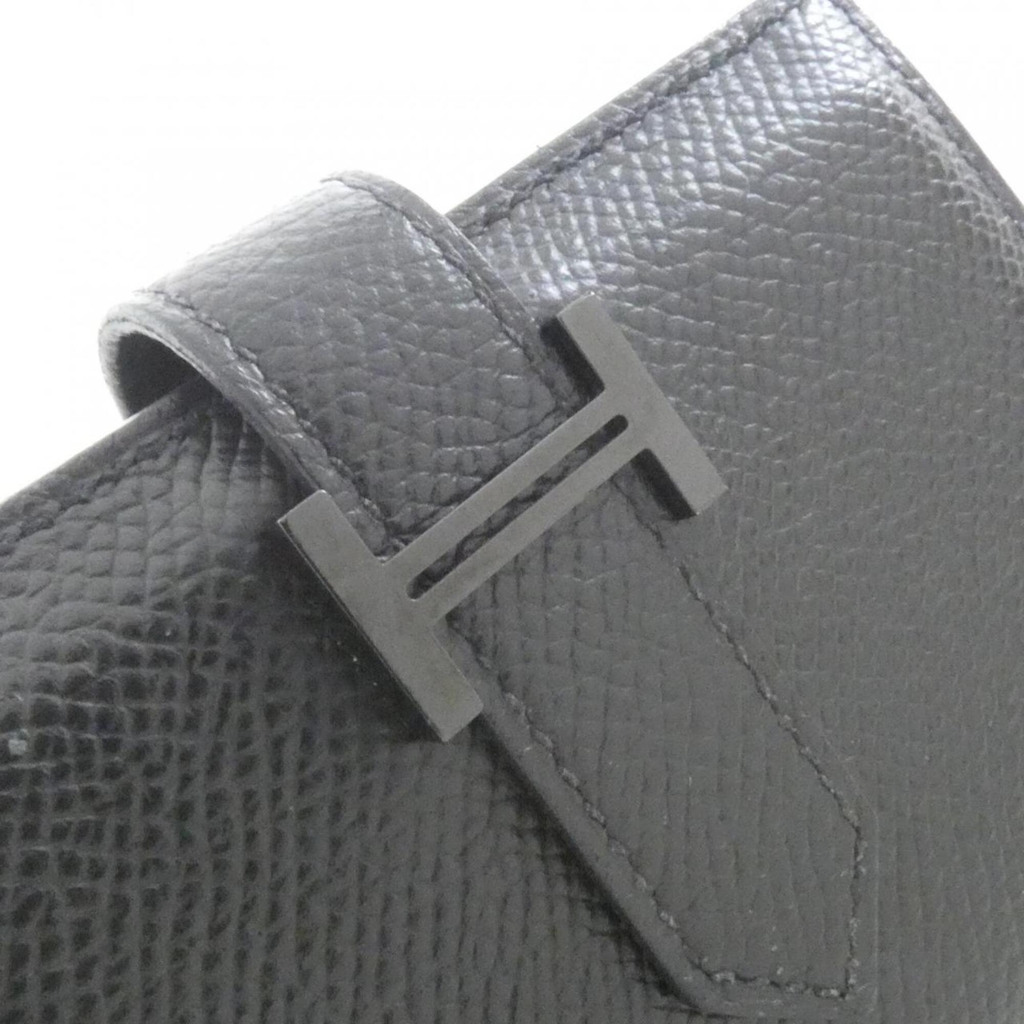 Hermes Black Epsom Leather Wallet (Bi-Fold) (Pre-Owned)