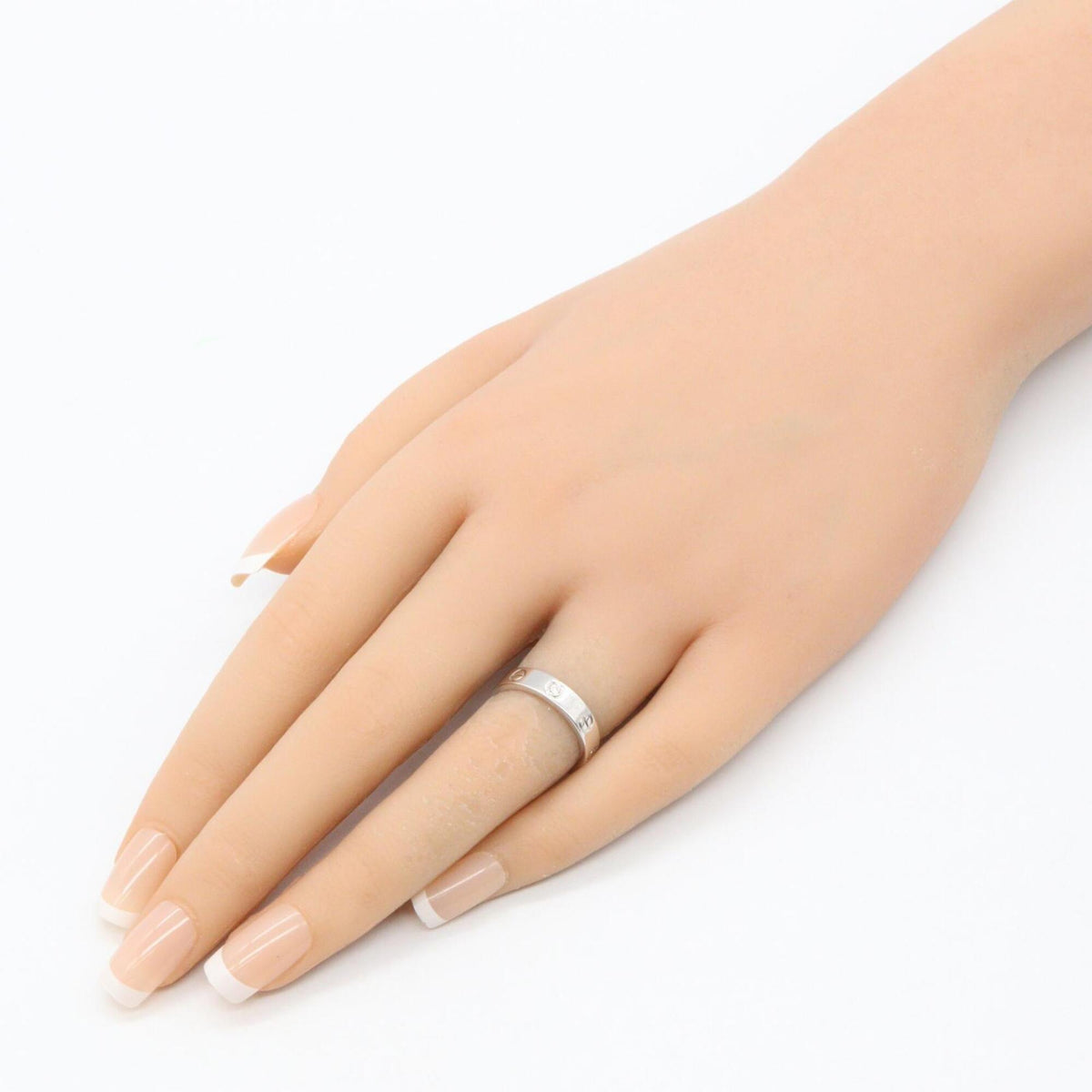 Cartier Silver Clear Band Ring (Pre-Owned)