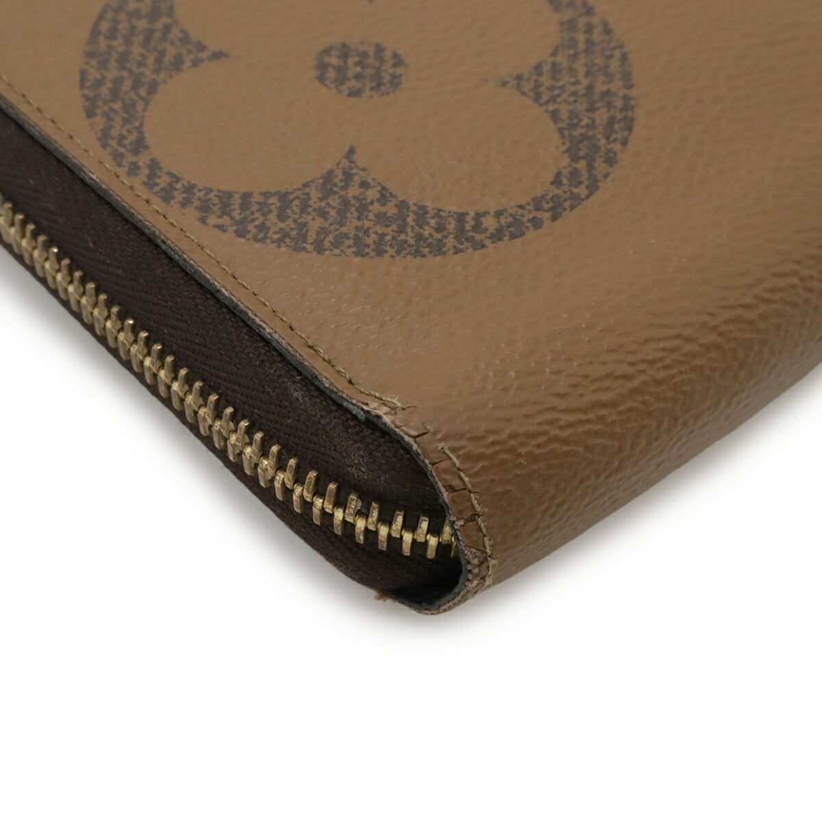 Louis Vuitton Monogram Brown Light Brown Monogram Monogram Reverse Long Wallet (Bi-Fold) (Pre-Owned)
