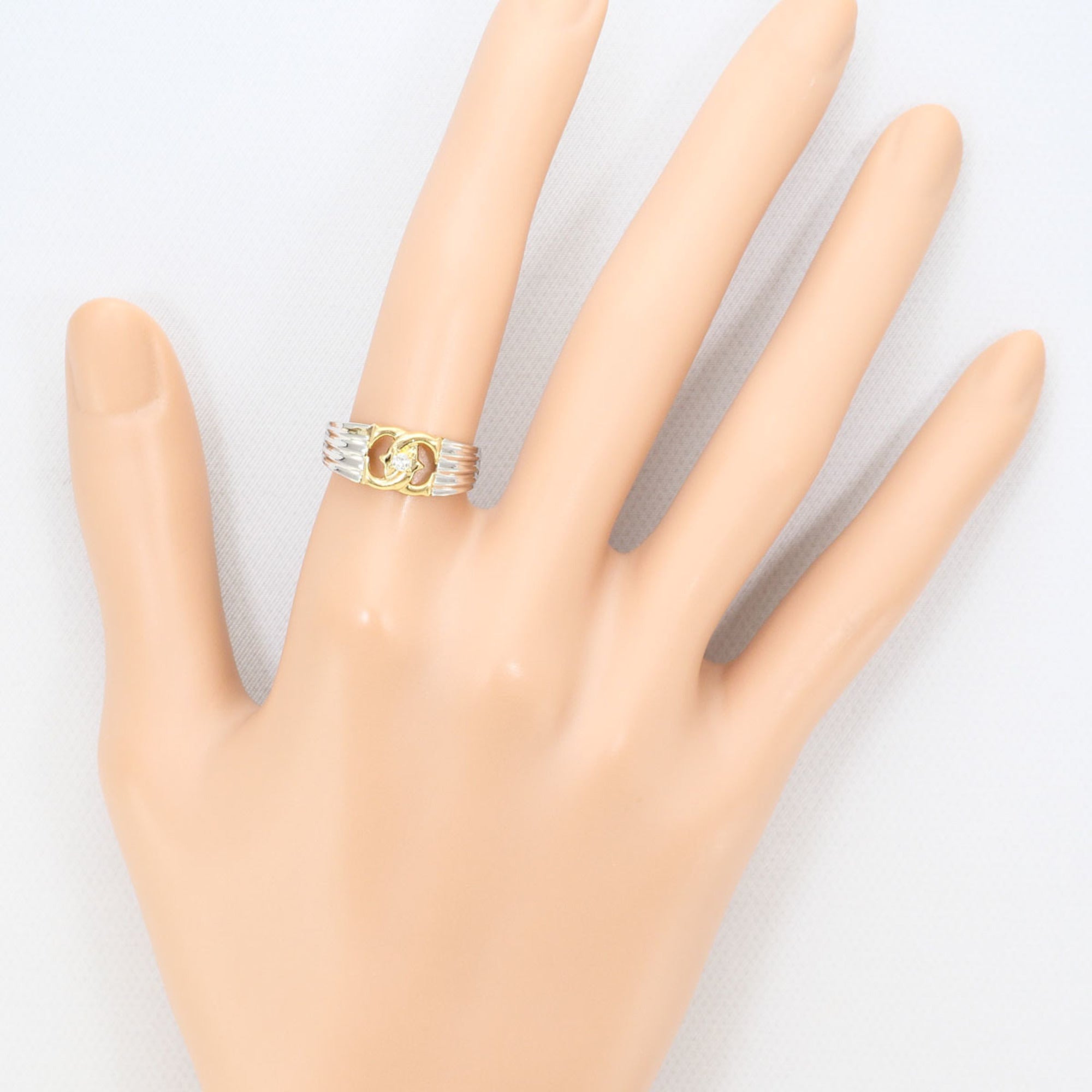 Unbranded Platinum Yellow Gold Yellow Gold (18K) Platinum 900 Band Ring (Pre-Owned)
