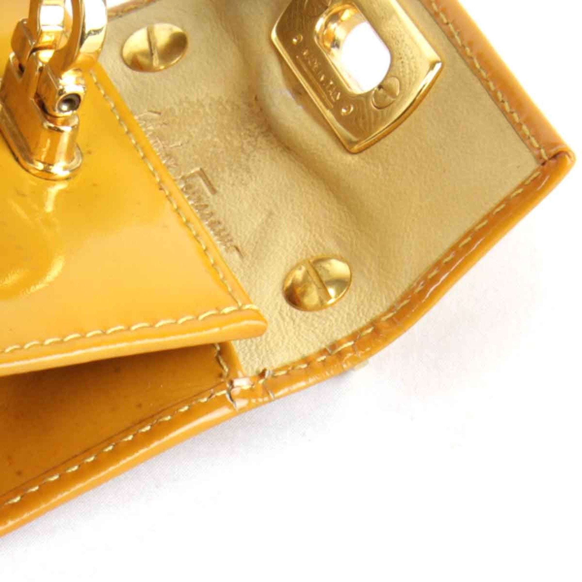 Salvatore Ferragamo Orange Leather Shoulder Bag (Pre-Owned)