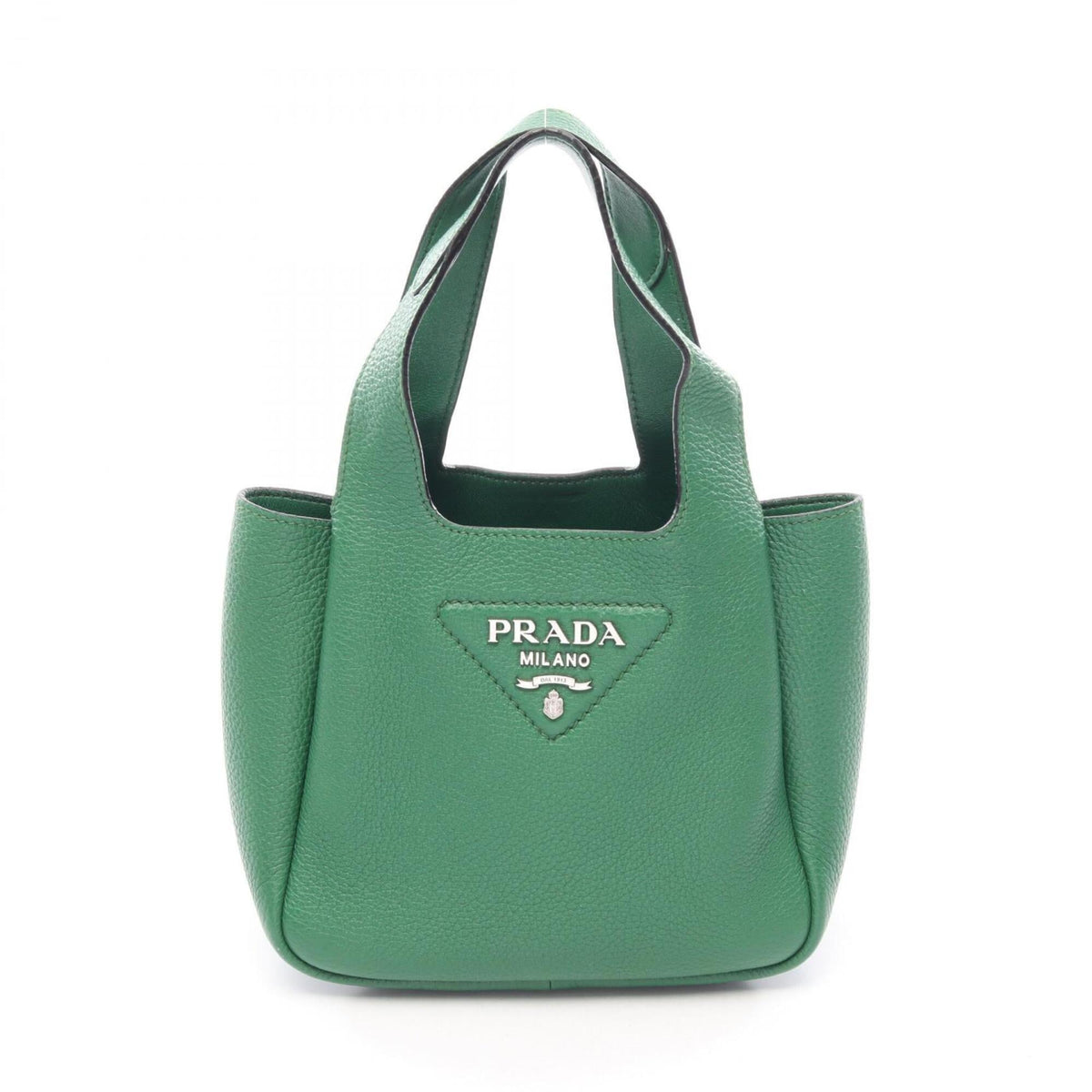 Prada Green Leather Handbag (Pre-Owned)