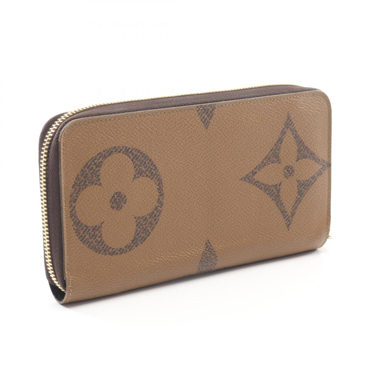 Louis Vuitton Brown Coated Canvas Long Wallet (Bi-Fold) (Pre-Owned)