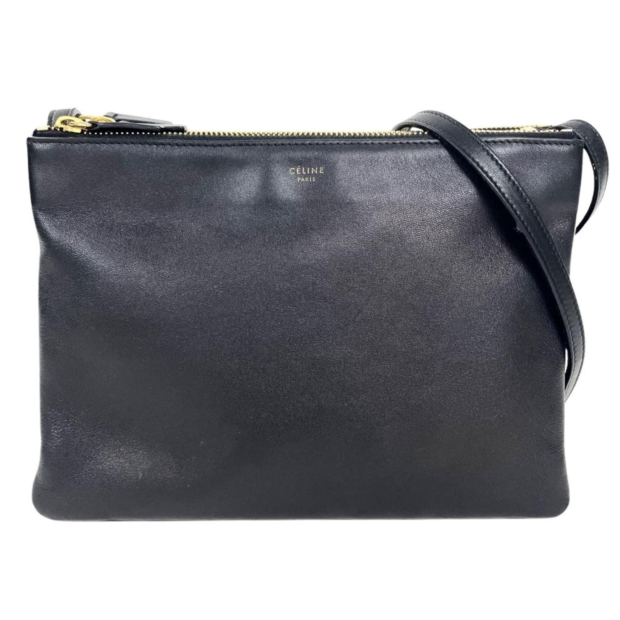 Celine Black Leather Shoulder Bag (Pre-Owned)