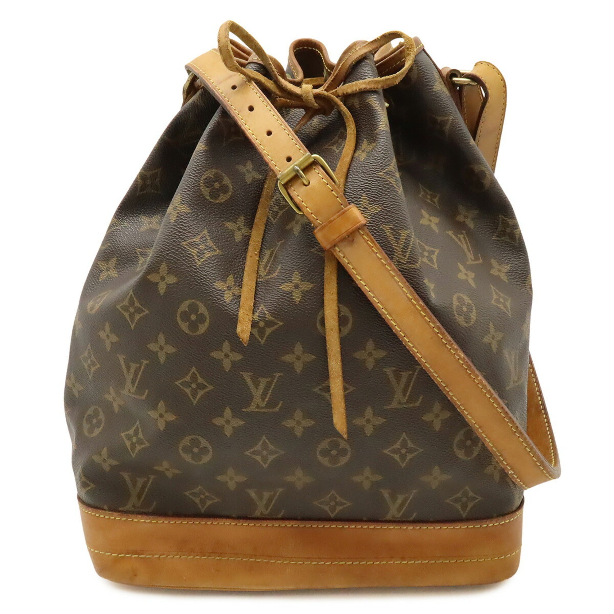 Louis Vuitton Brown White Monogram Shoulder Bag (Pre-Owned)