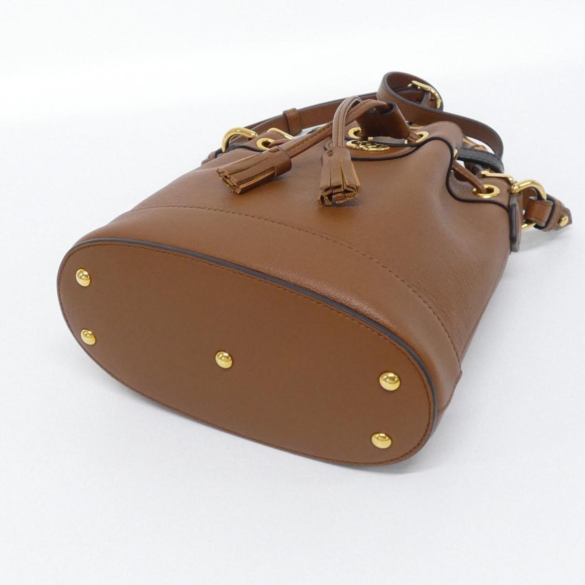 Gucci Brown Leather Handbag (Pre-Owned)