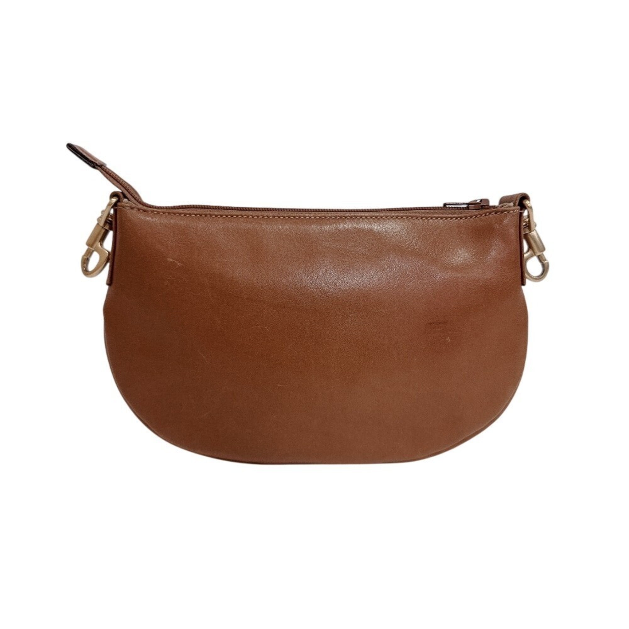 Gucci Brown Leather Pouch (Pre-Owned)