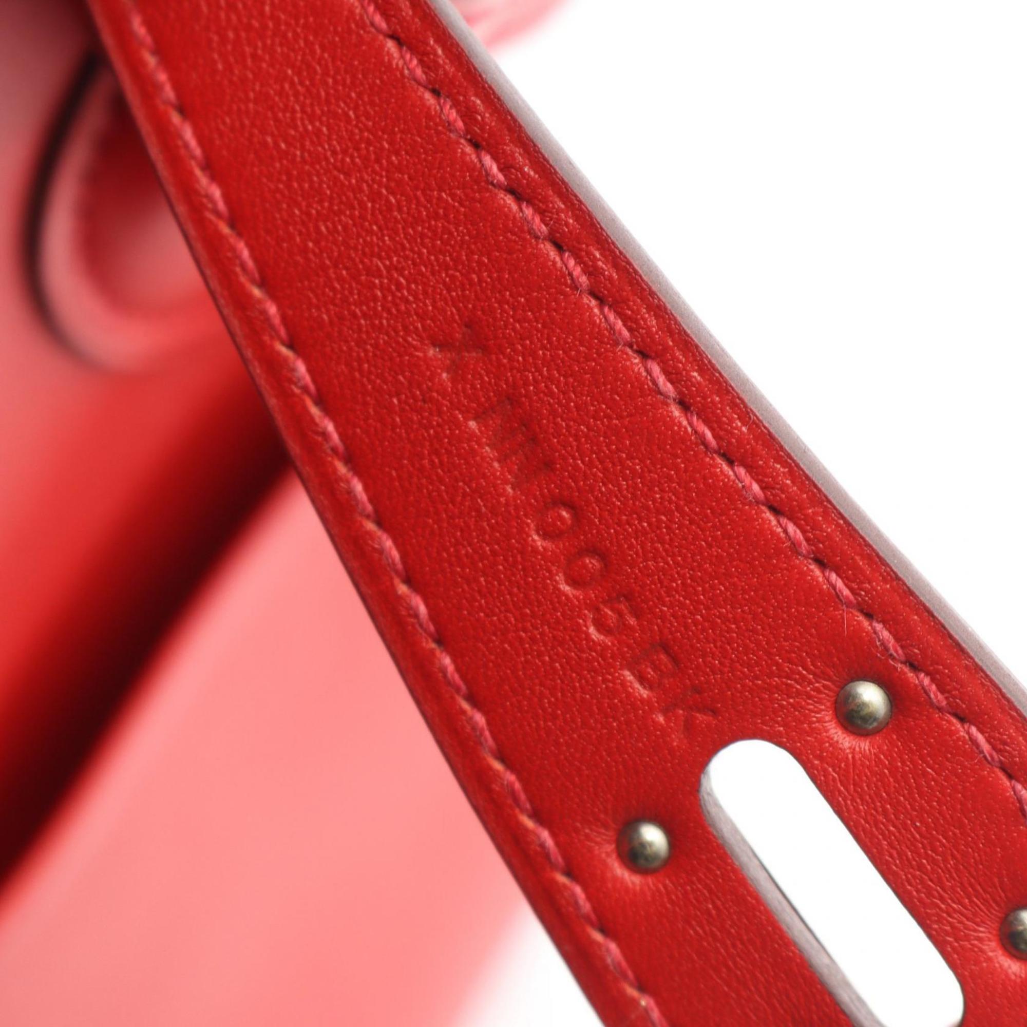 Hermes Red Color Swift Leather Handbag Shoulder Bag (Pre-Owned)