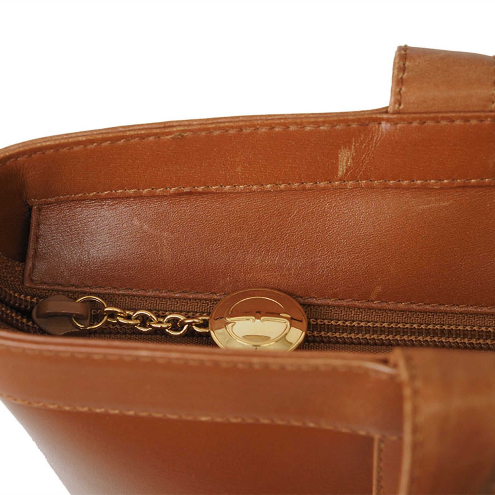 Gucci Brown Leather Tote Bag (Pre-Owned)