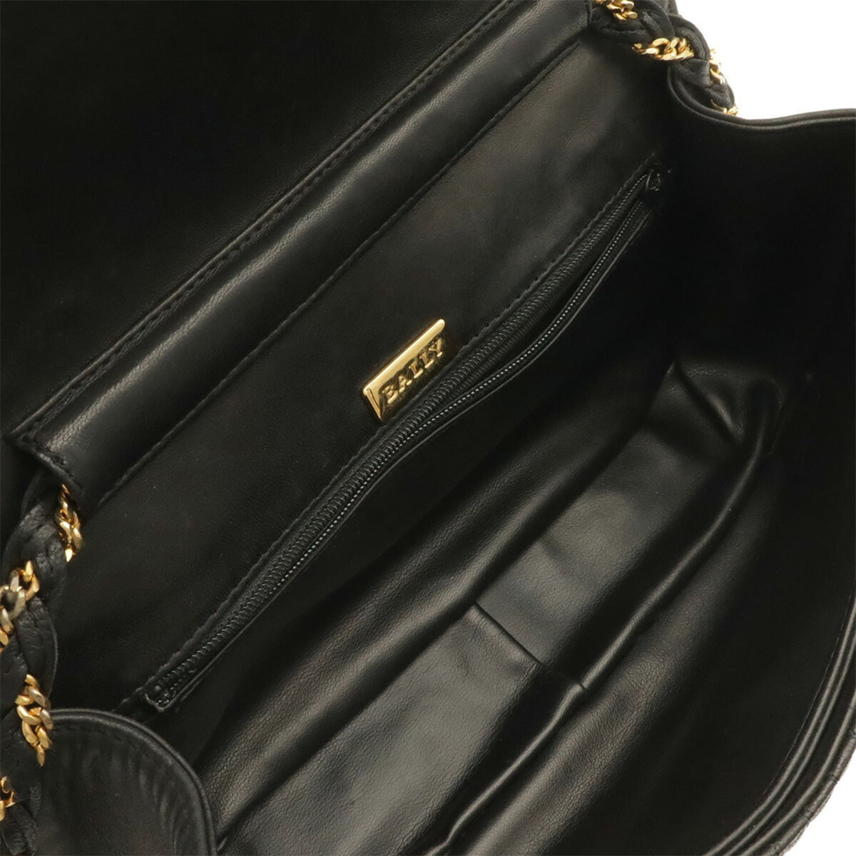 Bally Black Leather Pochette Shoulder Bag (Pre-Owned)
