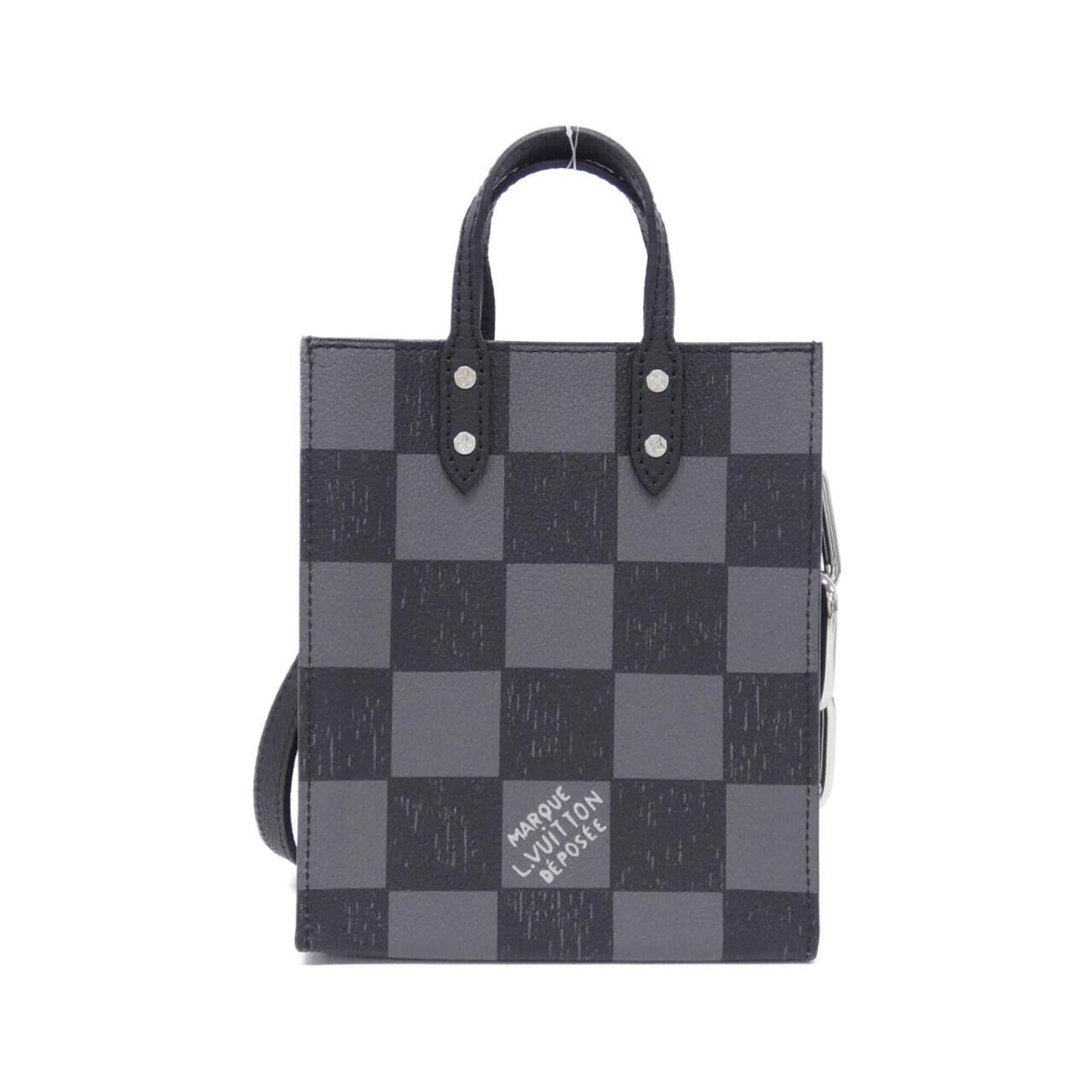 Louis Vuitton Black Leather Handbag (Pre-Owned)