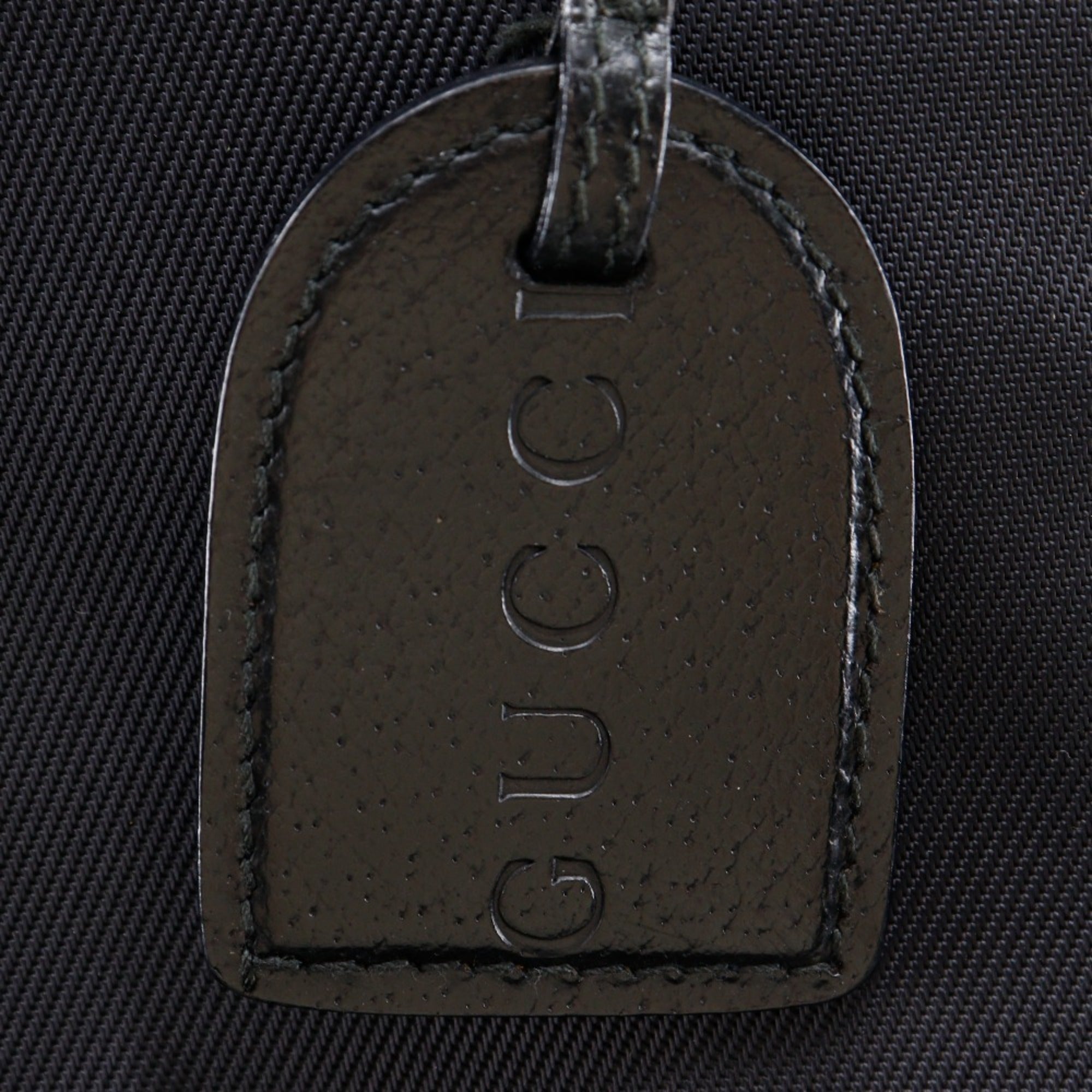 Gucci Black Nylon Canvas Leather Backpack (Pre-Owned)