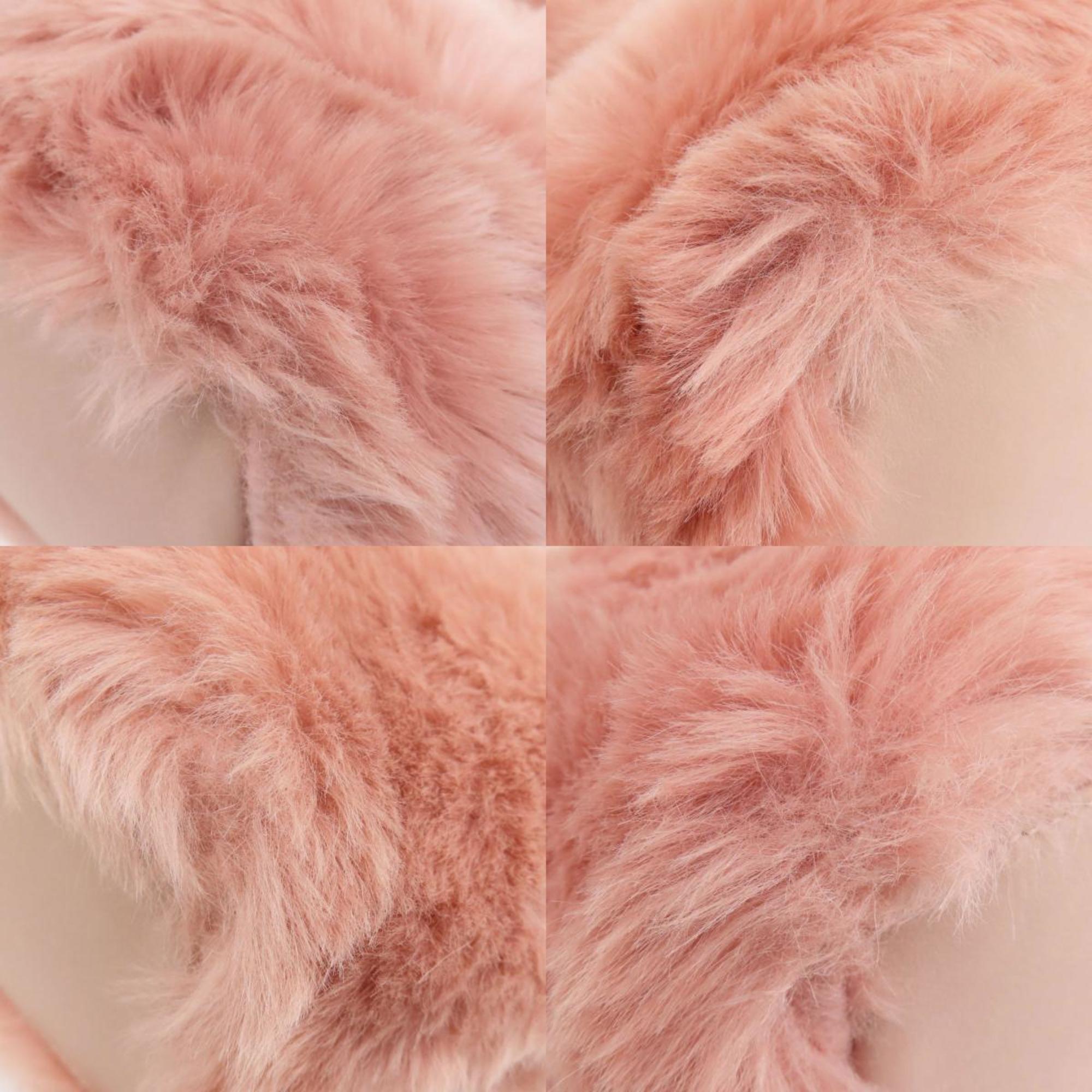Furla Pink Fur Shoulder Bag (Pre-Owned)