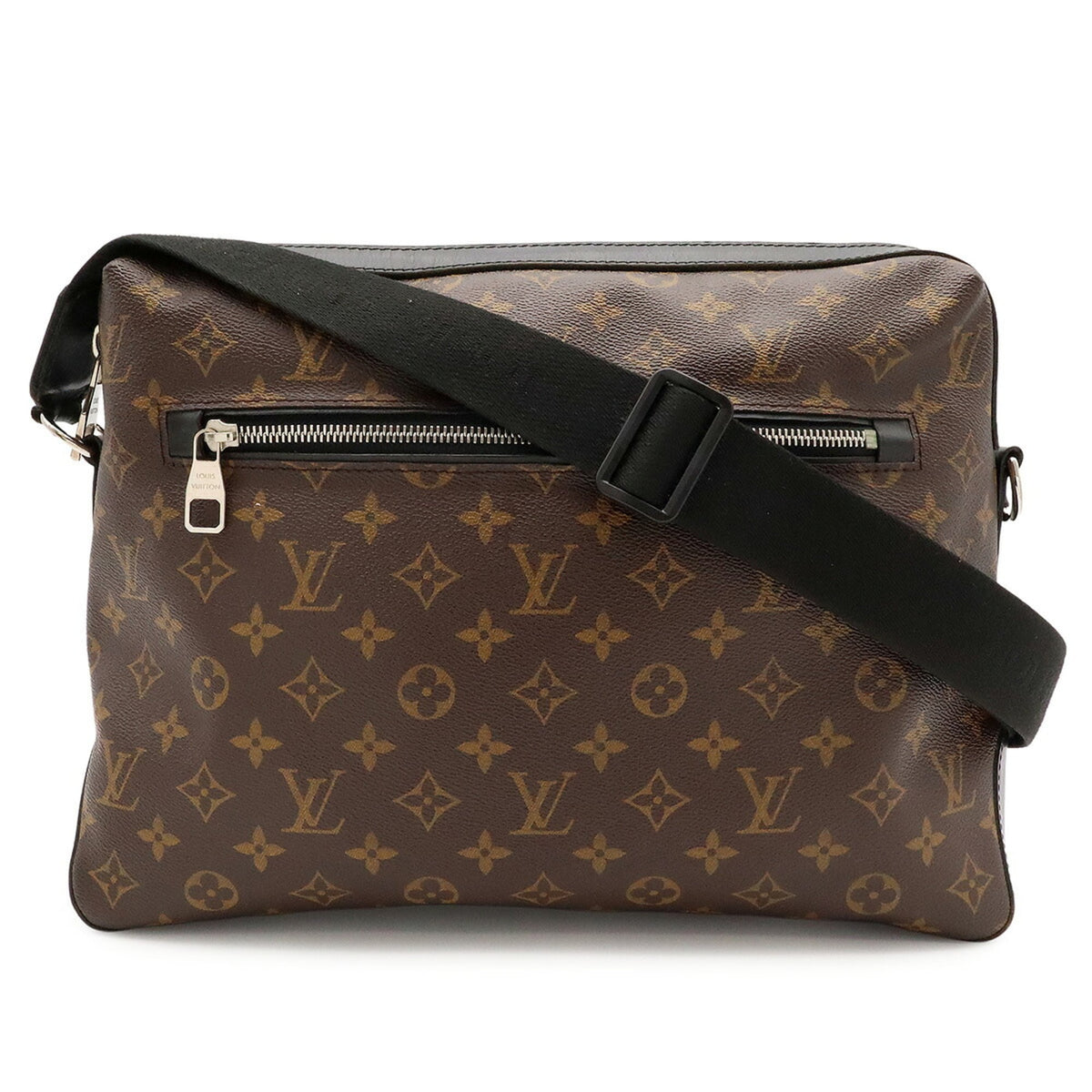 Louis Vuitton Black Brown Monogram Canvas Pvc Coated Canvas Leather Handbag Shoulder Bag (Pre-Owned)