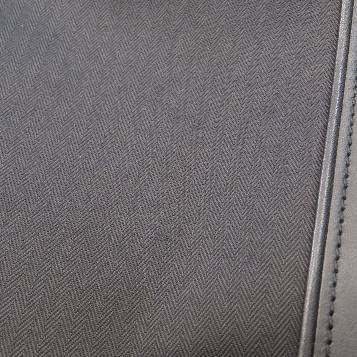 Hermes Black Polyester Cotton Briefcase (Pre-Owned)