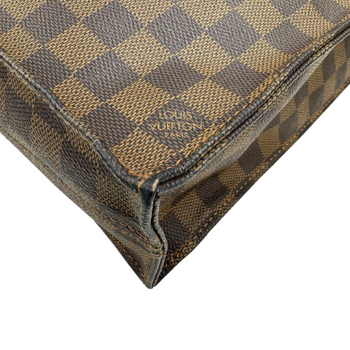 Louis Vuitton Damier Brown Ebene Damier Canvas Leather Handbag (Pre-Owned)