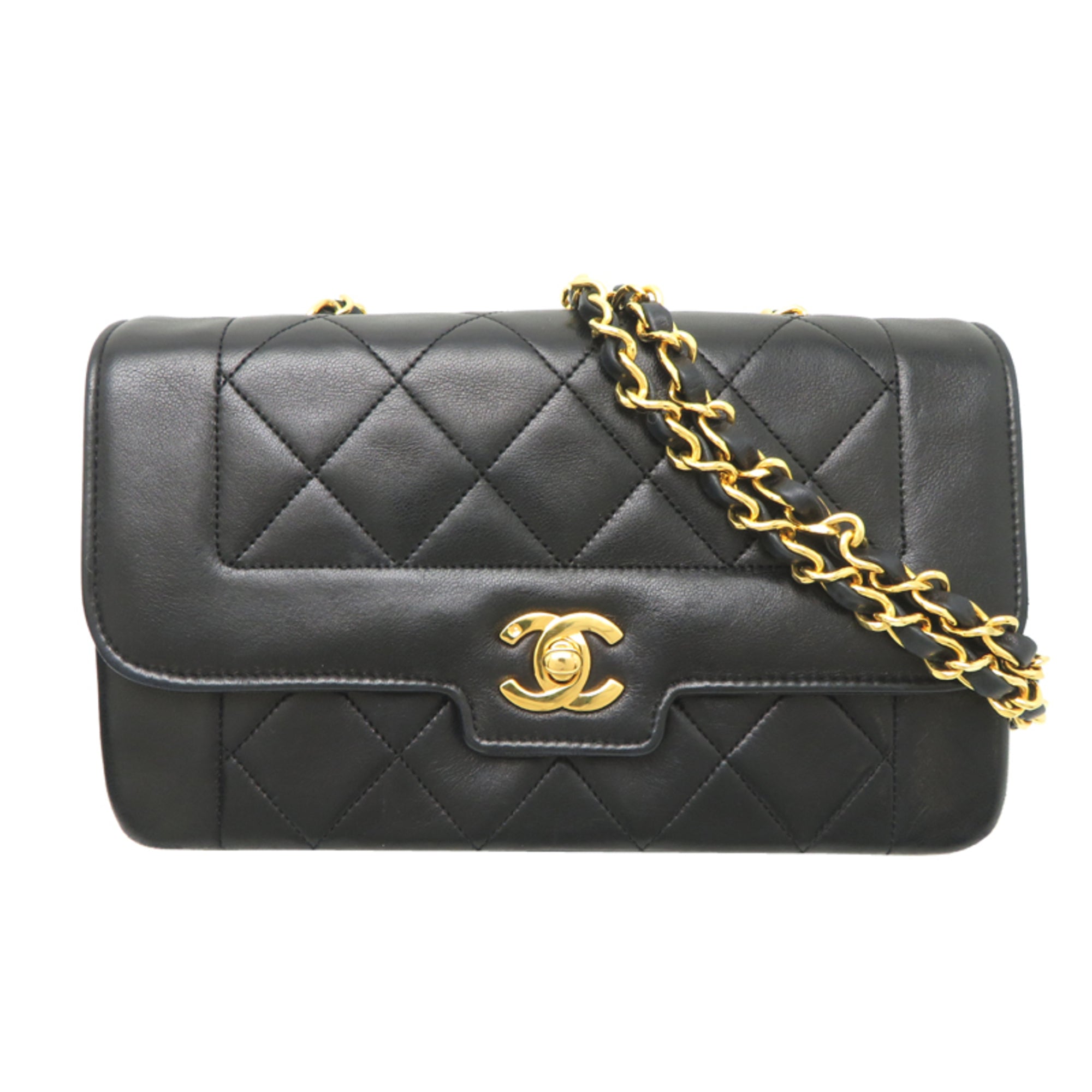 Chanel Black Leather Shoulder Bag (Pre-Owned)