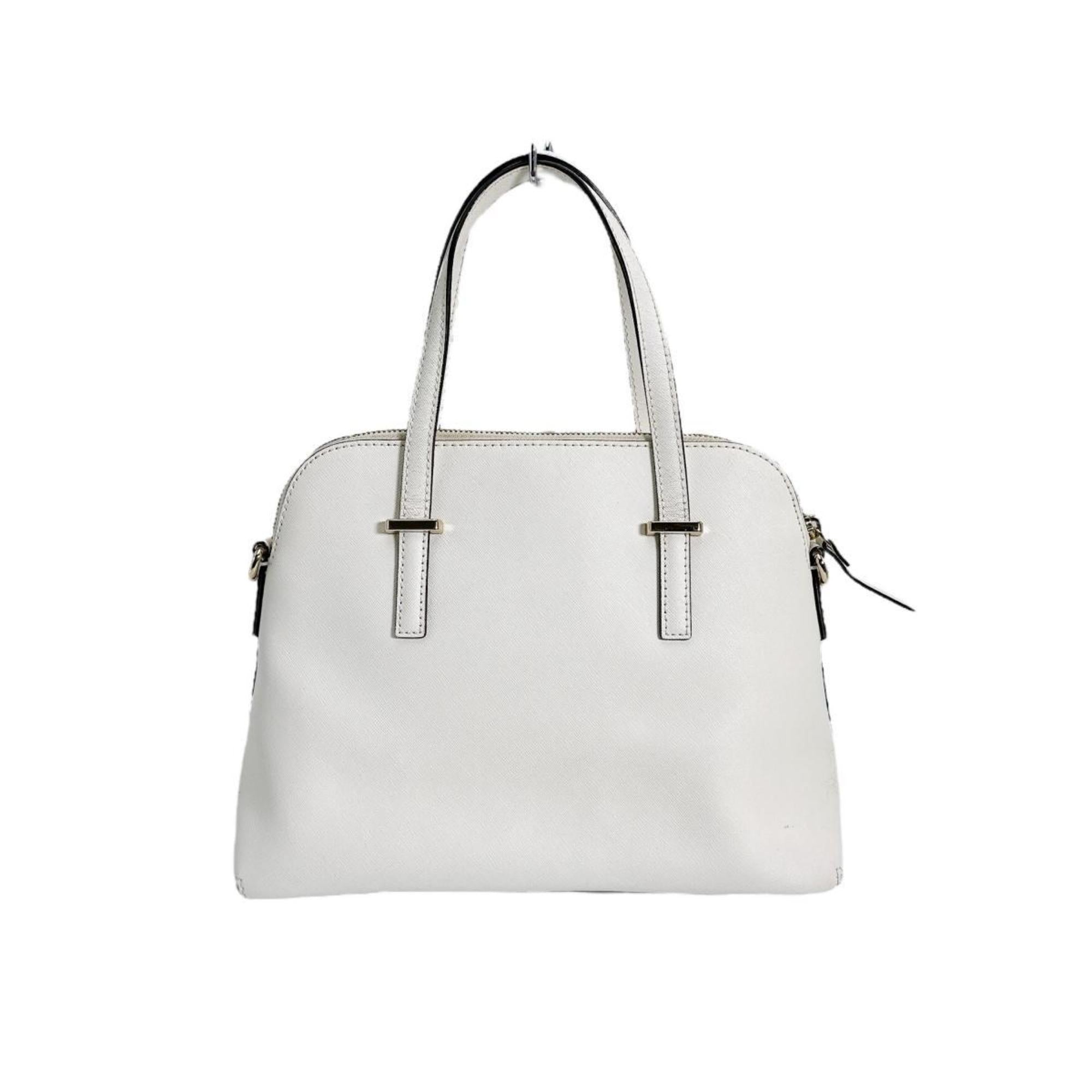 Kate Spade White Leather Handbag Shoulder Bag (Pre-Owned)