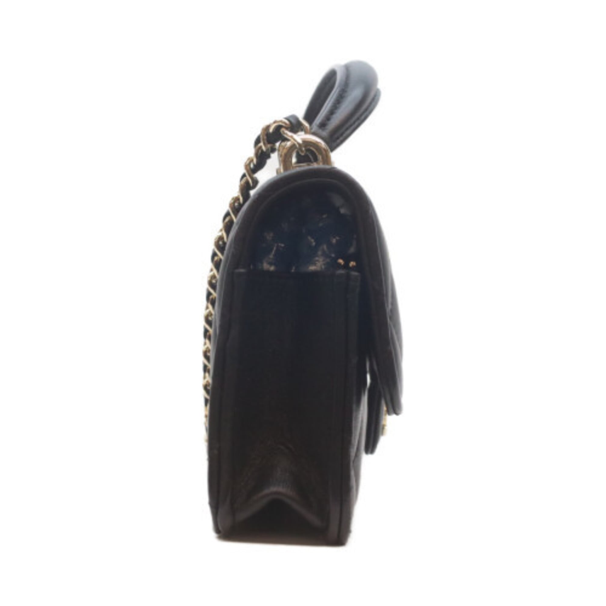 Chanel Black Leather Shoulder Bag (Pre-Owned)