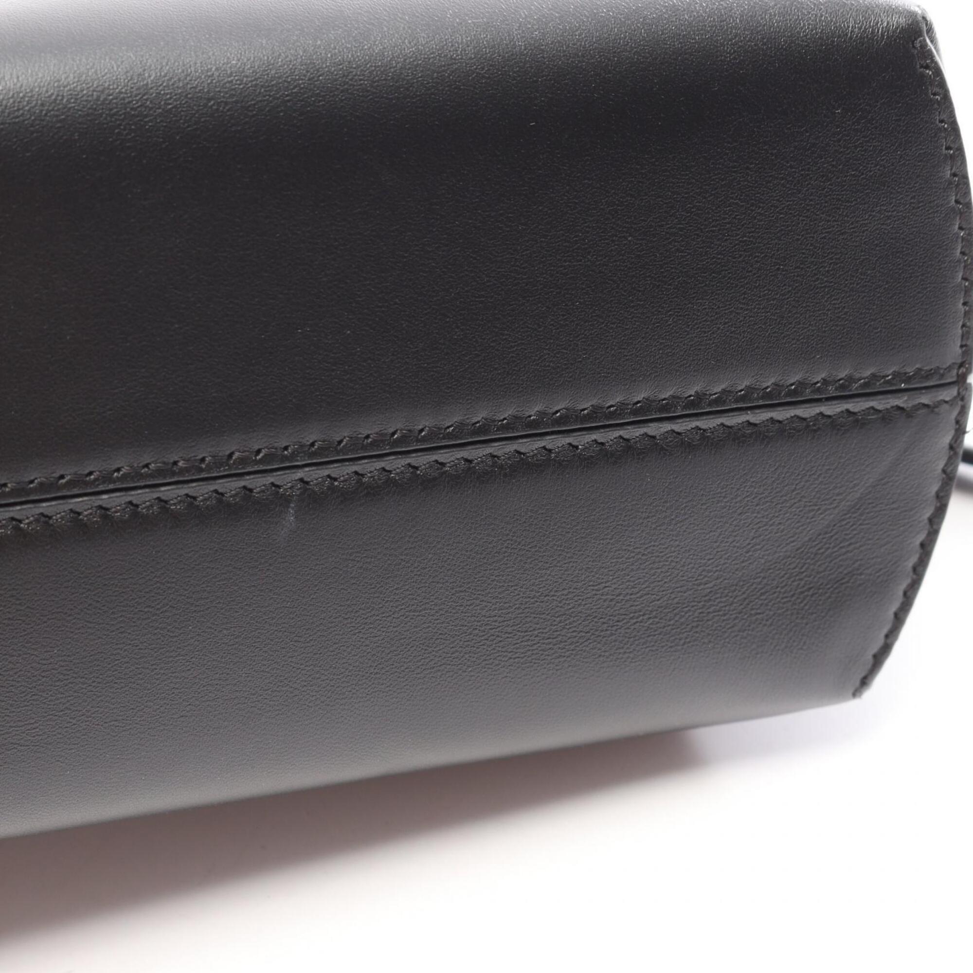 Fendi Black Leather Handbag Shoulder Bag (Pre-Owned)