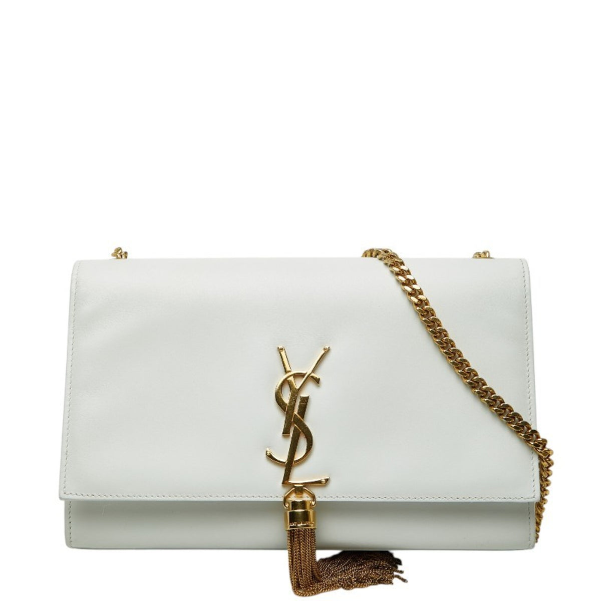 Saint Laurent White Leather Shoulder Bag (Pre-Owned)
