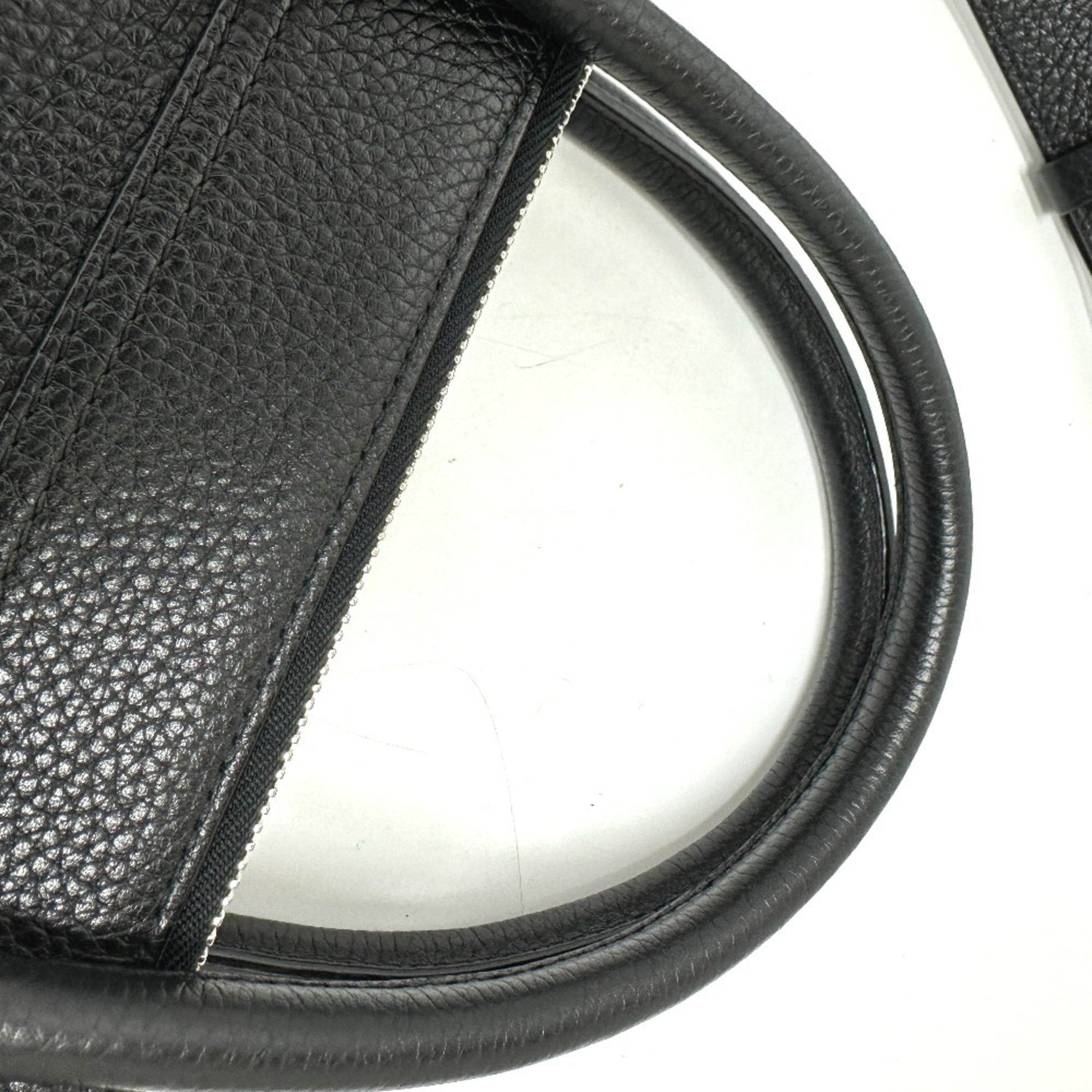 Louis Vuitton Black Leather Tote Bag (Pre-Owned)