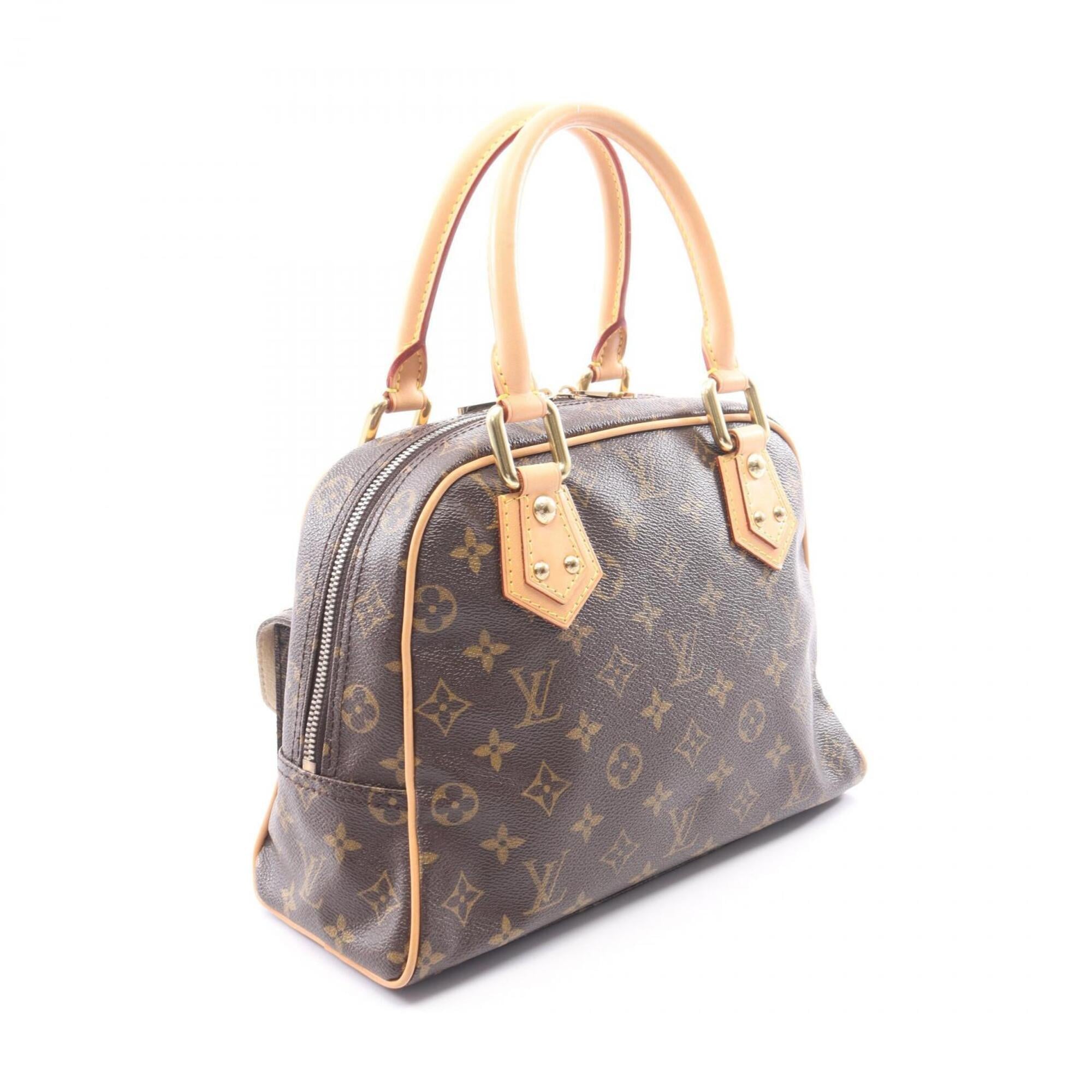 Louis Vuitton Brown Coated Canvas Pvc Monogram Leather Handbag (Pre-Owned)