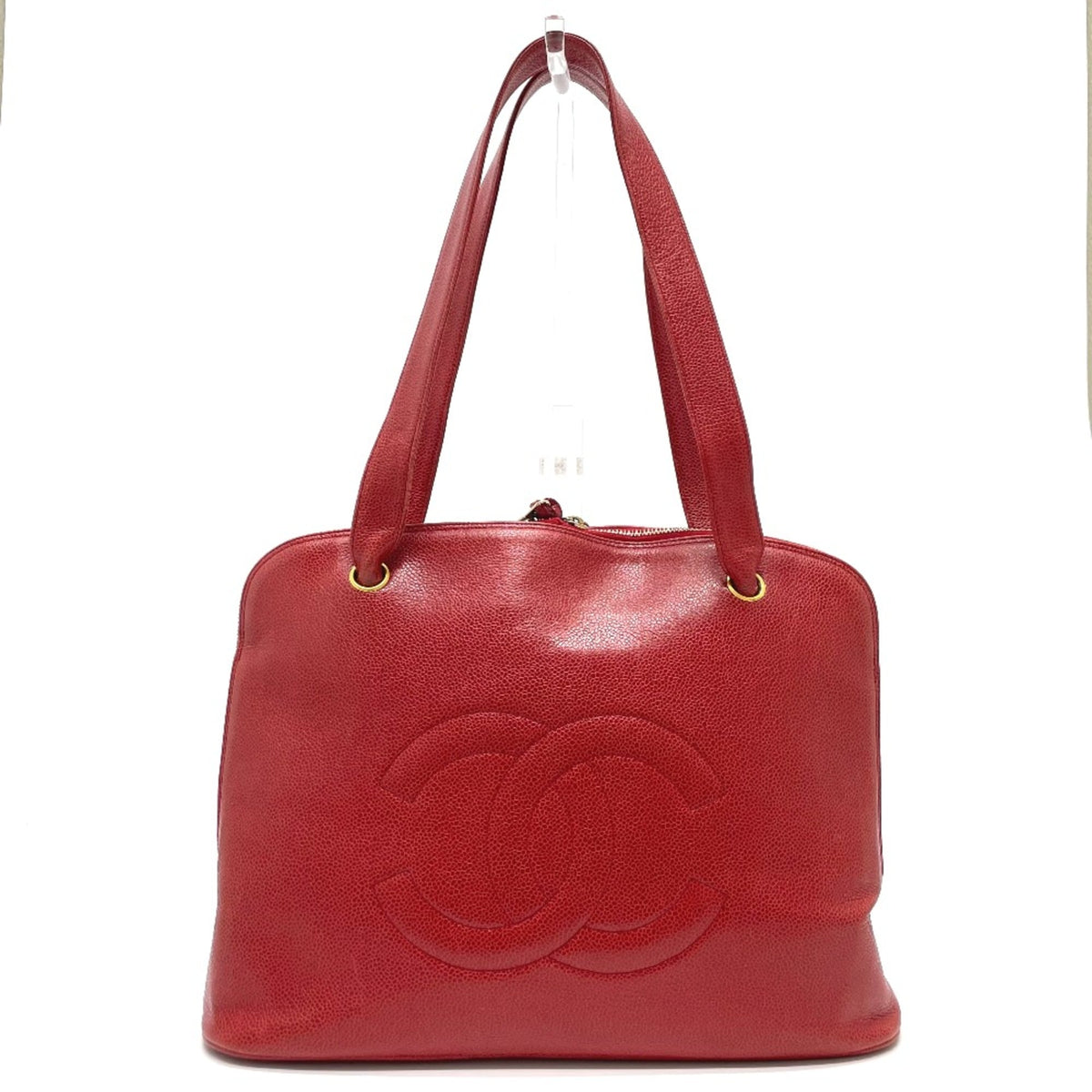 Chanel Red Leather Shoulder Bag (Pre-Owned)