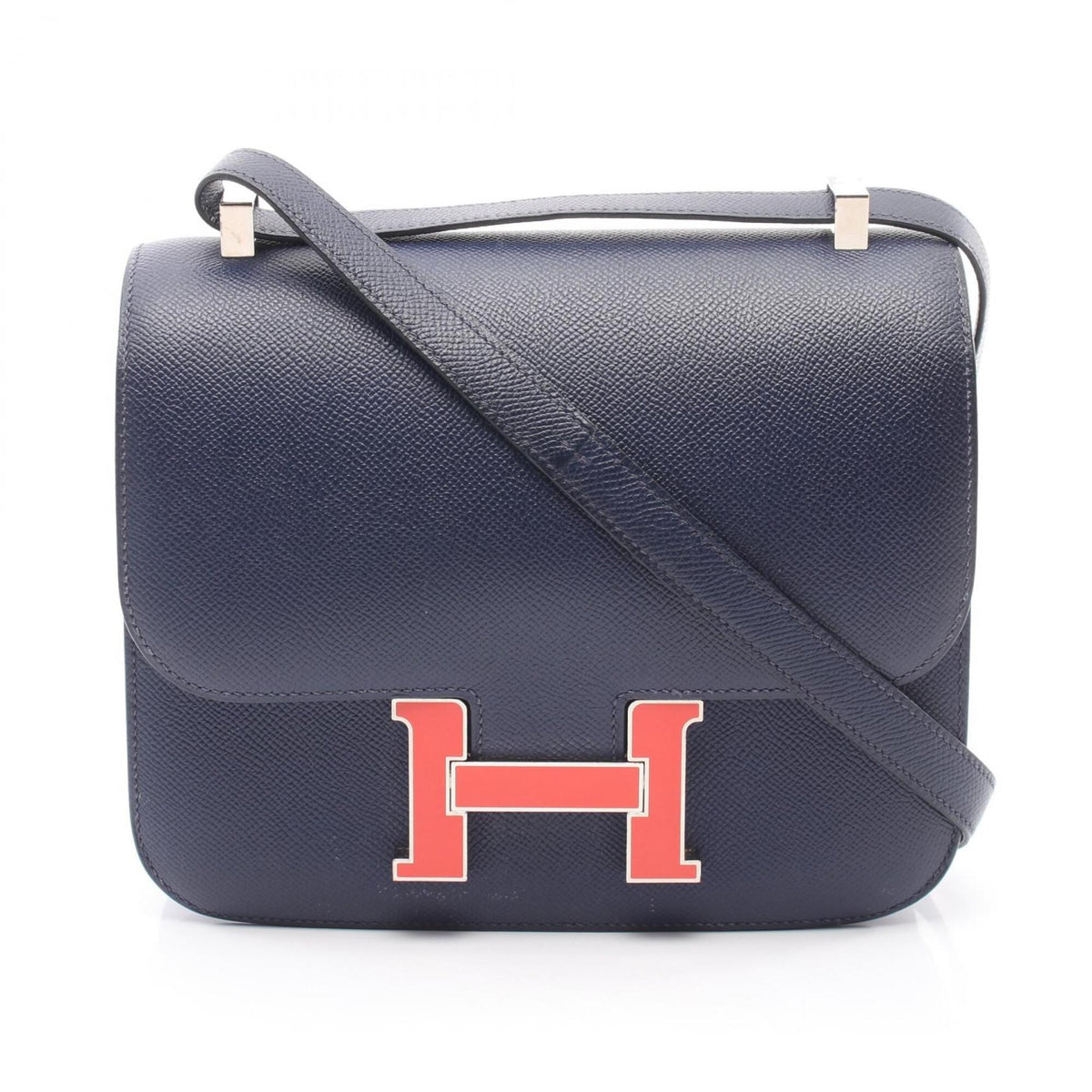 Hermes Bleu Saphir Navy Epsom Leather Handbag Shoulder Bag (Pre-Owned)