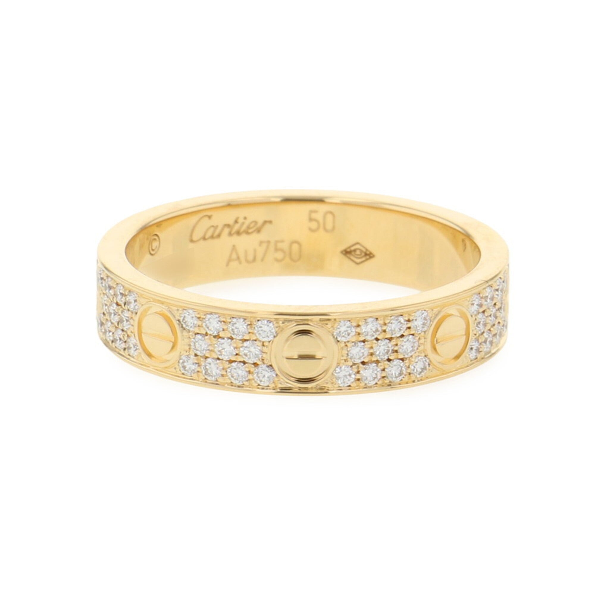 Cartier Love Yellow Gold (18K) Band Ring (Pre-Owned)