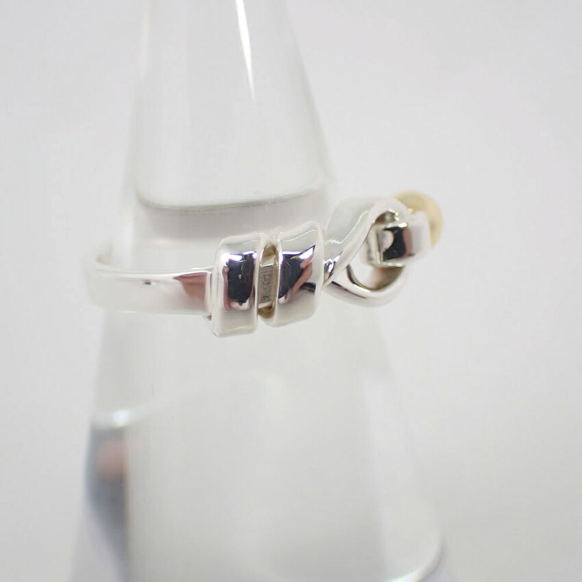 Tiffany Yellow Gold (18K) Sterling Silver 925 Band Ring (Pre-Owned)