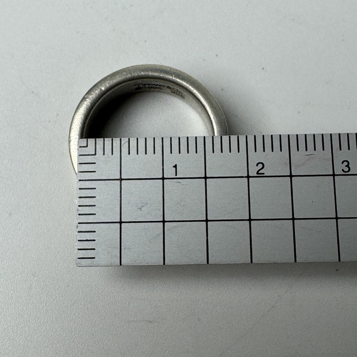 Tiffany Silver Silver 925 Band Ring (Pre-Owned)