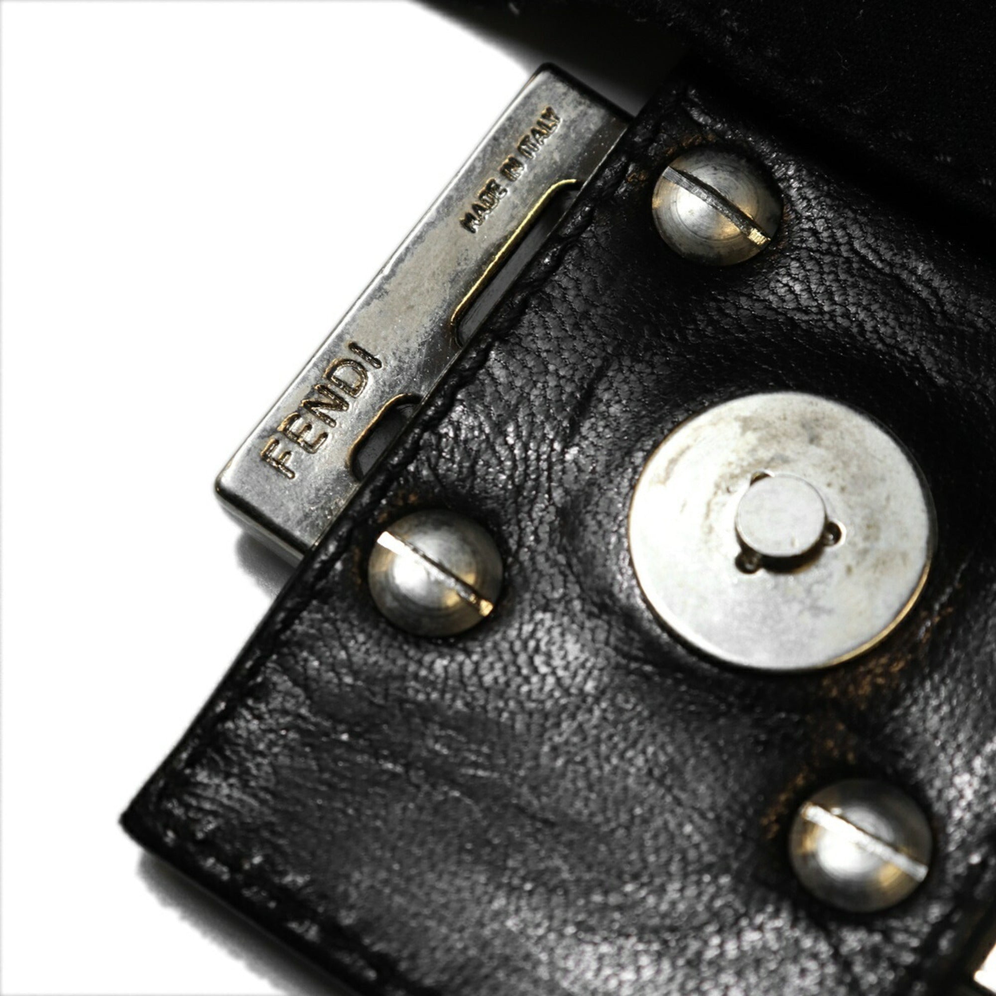 Fendi Black Cotton Jersey Shoulder Bag (Pre-Owned)