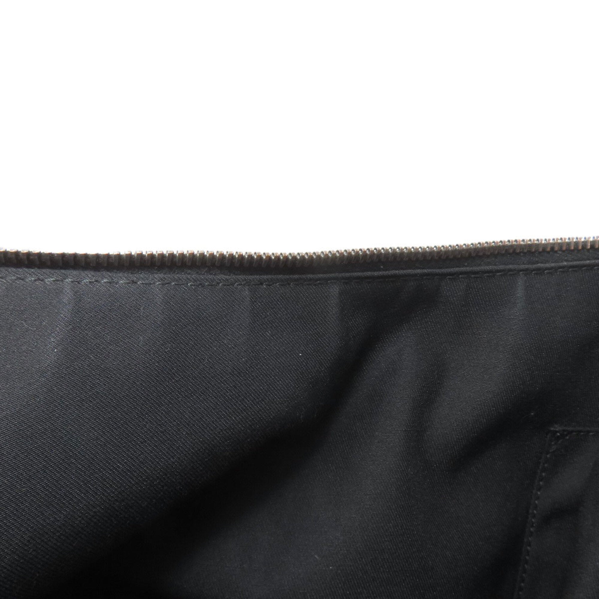 Gucci Sherry Line Black Canvas Shoulder Bag (Pre-Owned)