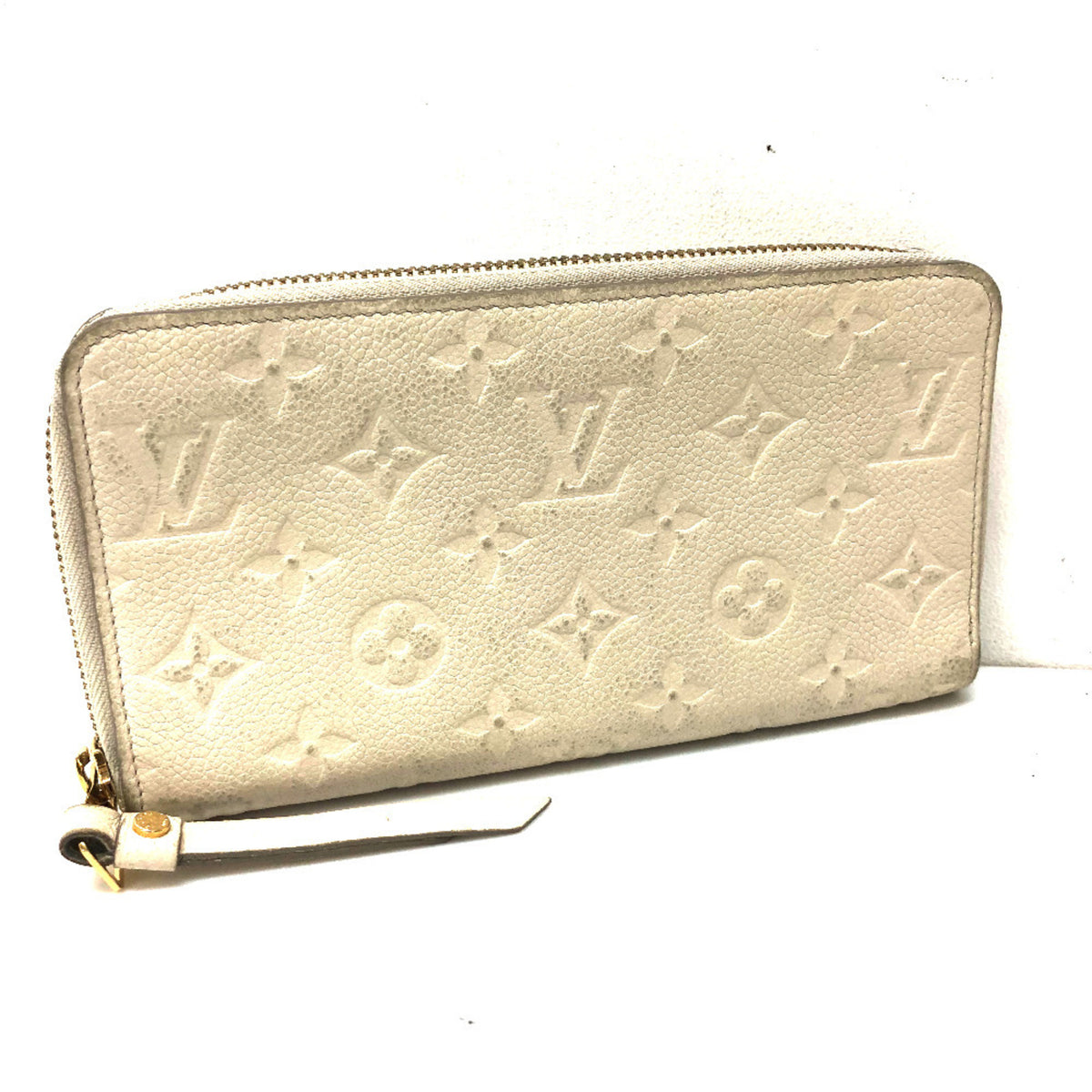 Louis Vuitton White Monogram Empreinte Long Wallet (Bi-Fold) (Pre-Owned)