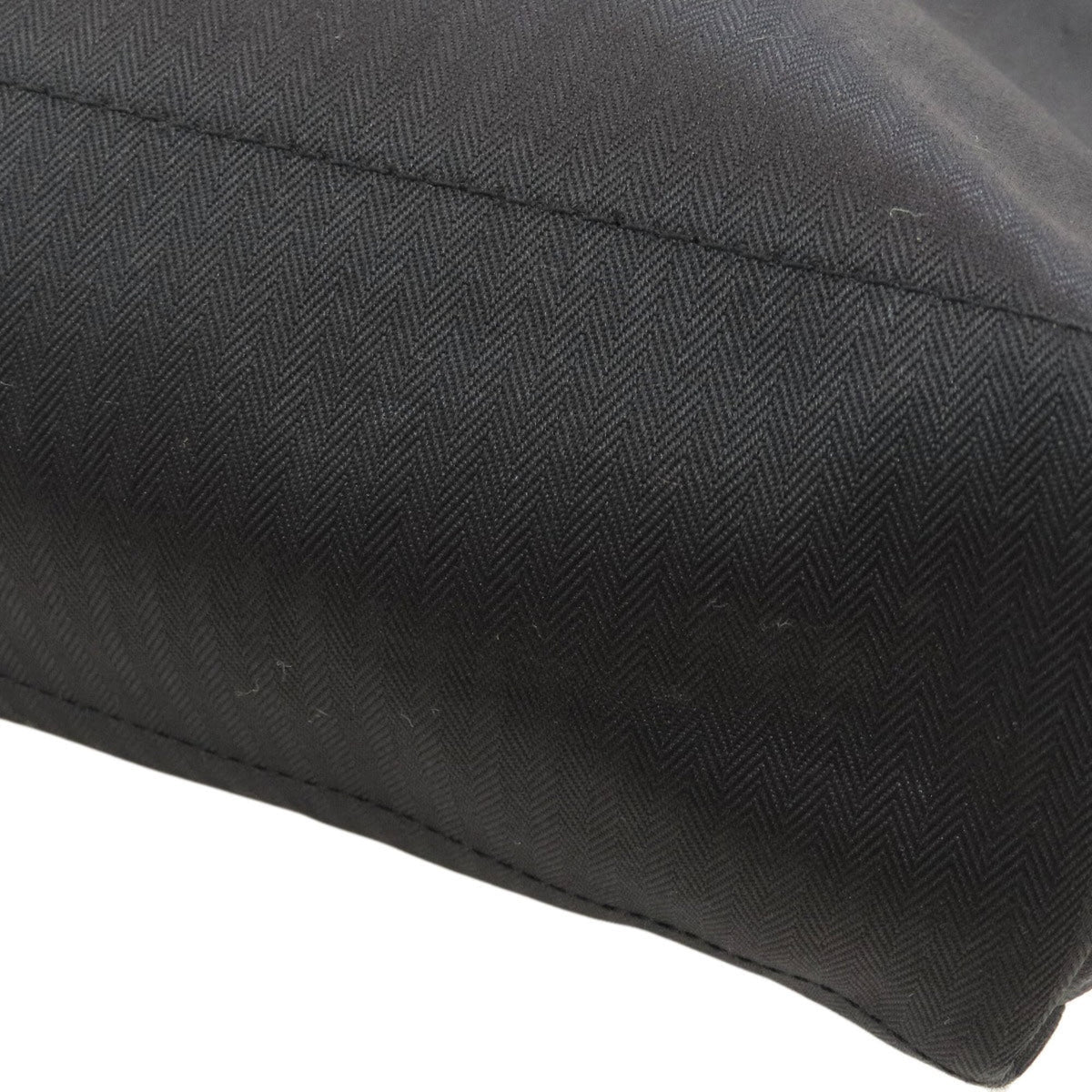 Hermes Black Polyester Cotton Briefcase (Pre-Owned)