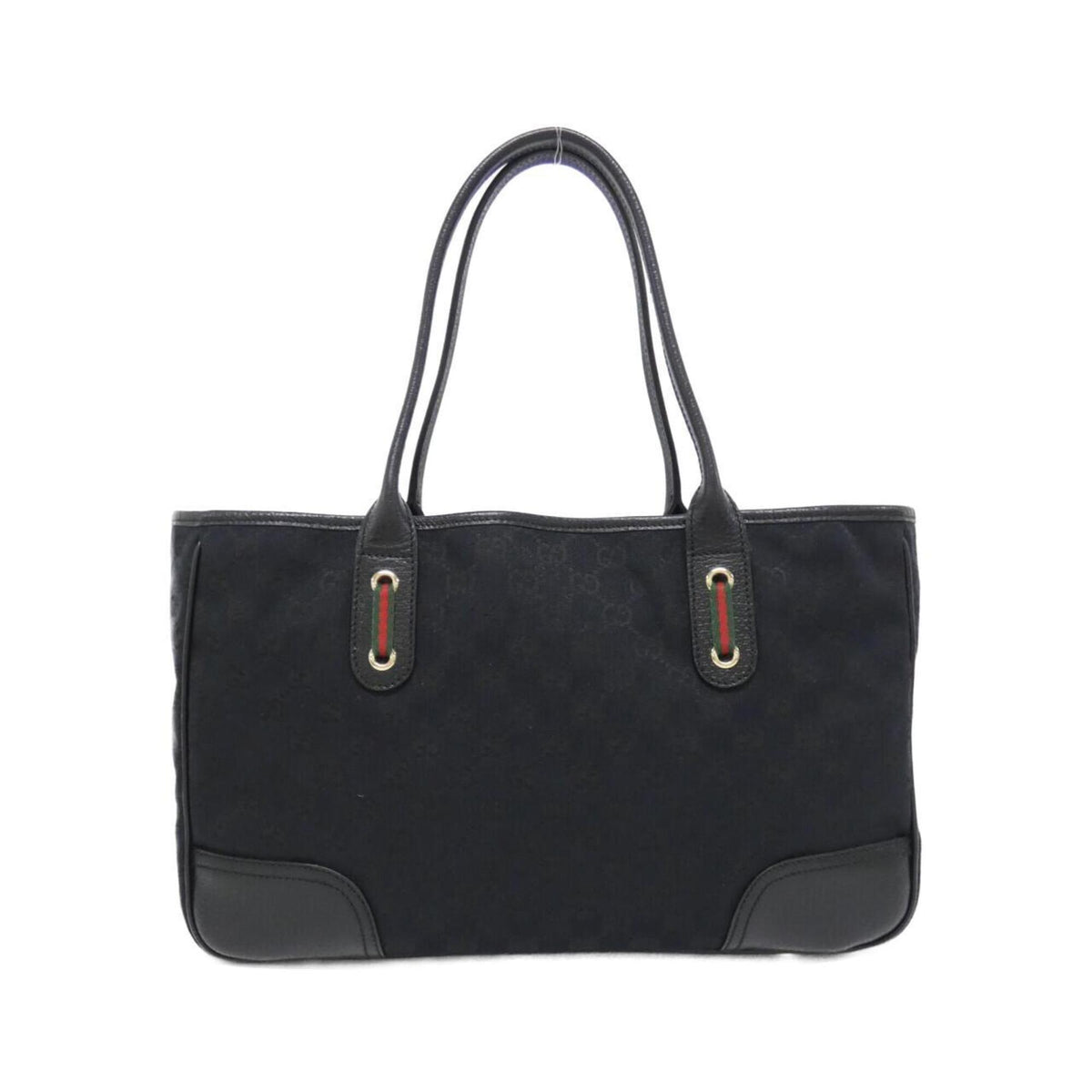 Gucci Black Gg Canvas Handbag (Pre-Owned)