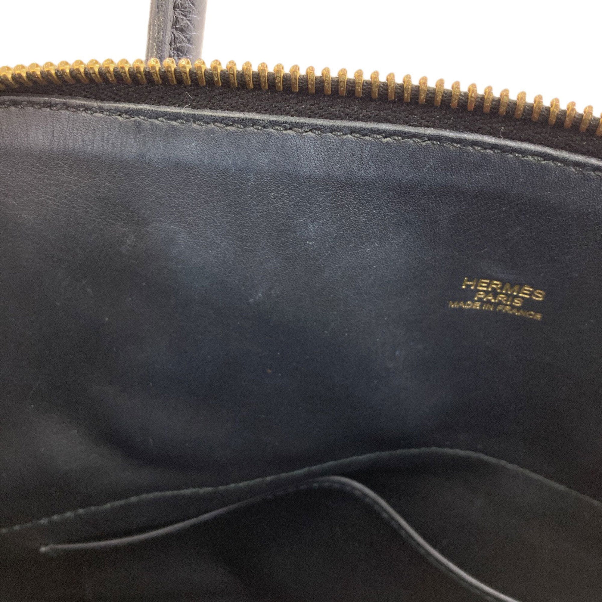 Hermes Black Taurillon Clemence Leather Handbag (Pre-Owned)