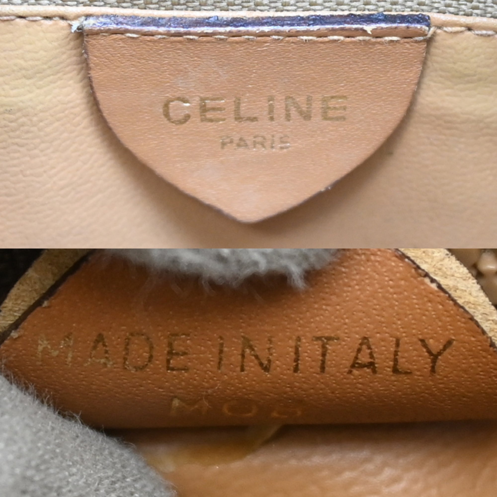 Celine Beige Coated Canvas Shoulder Bag (Pre-Owned)